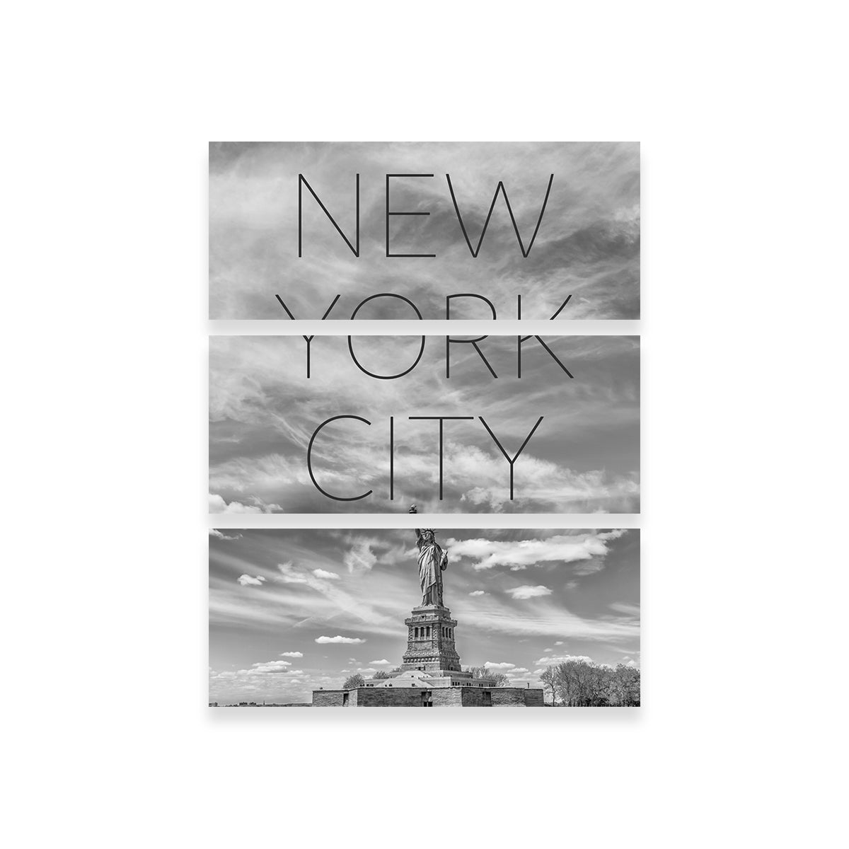 Statue of Liberty NYC Text Wall Art