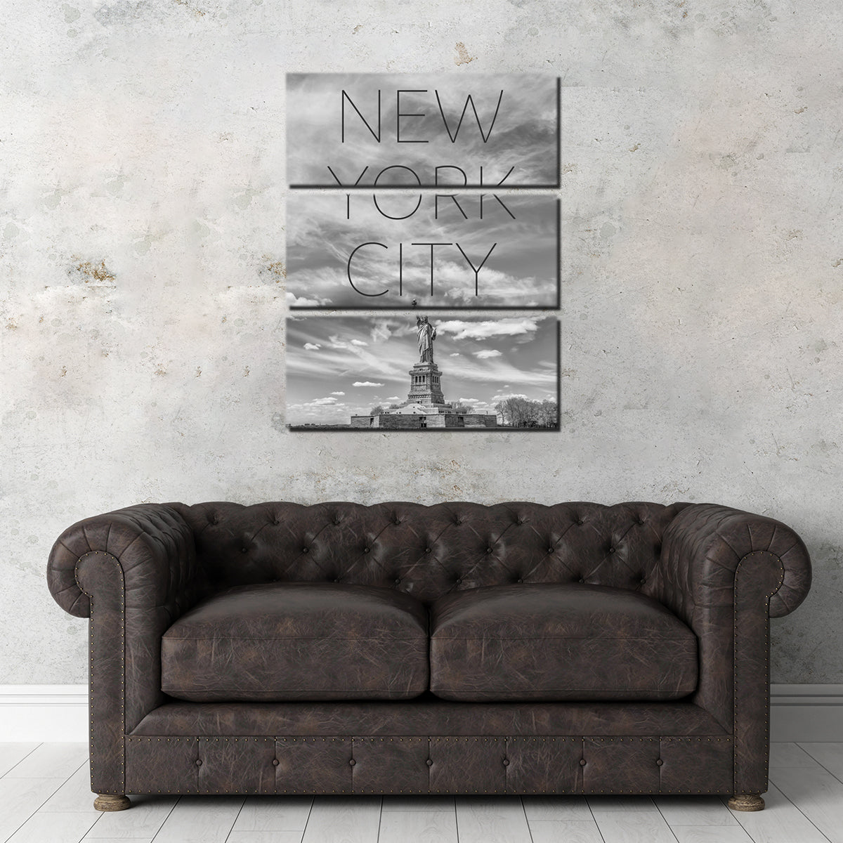 Statue of Liberty NYC Text Wall Art