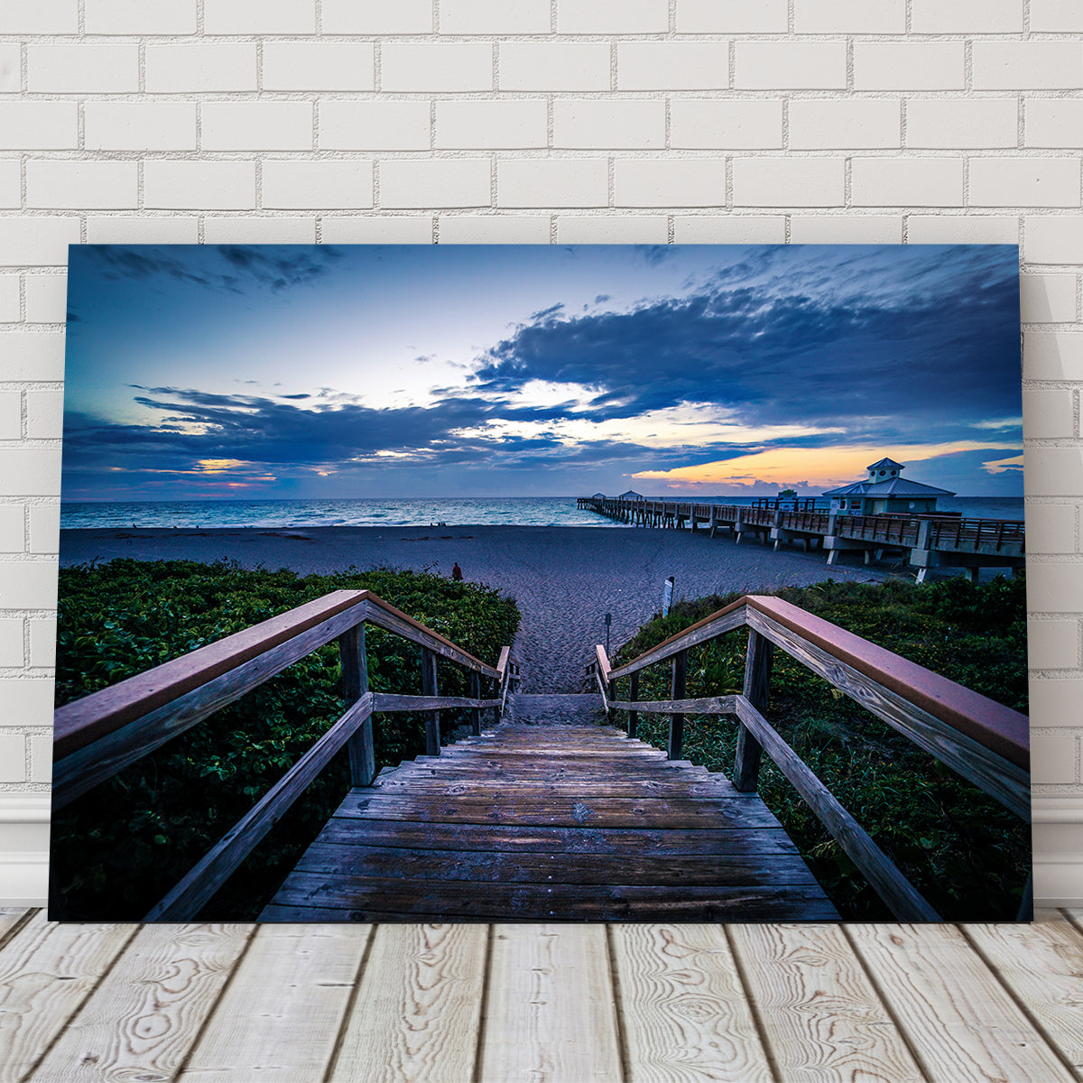 Steps to Juno Beach Pier Wall Art