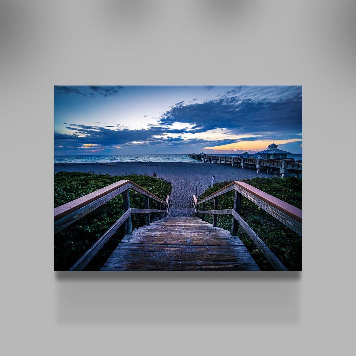 Steps to Juno Beach Pier Wall Art