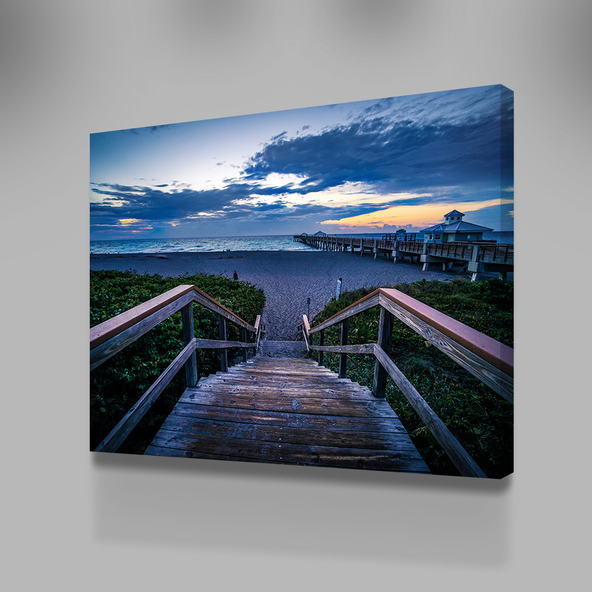Steps to Juno Beach Pier Wall Art