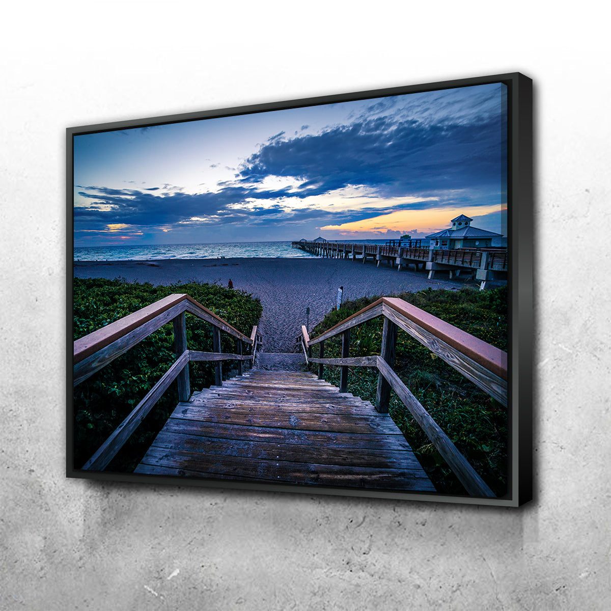 Steps to Juno Beach Pier Wall Art