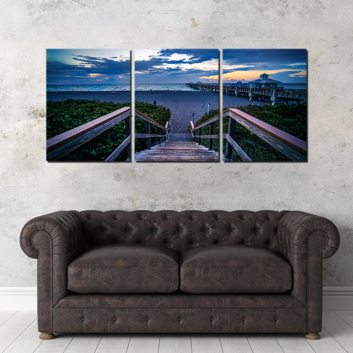 Steps to Juno Beach Pier Wall Art