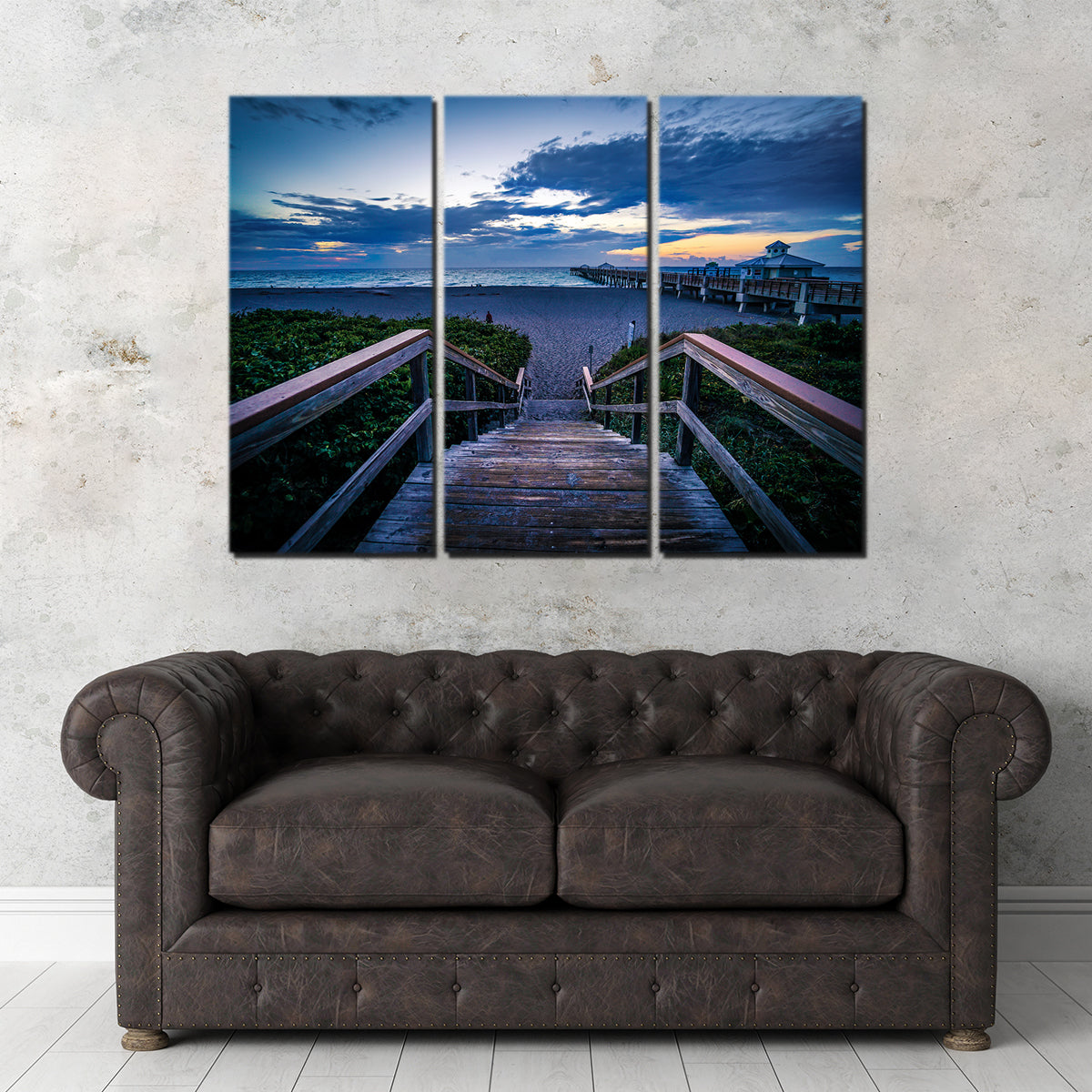 Steps to Juno Beach Pier Wall Art
