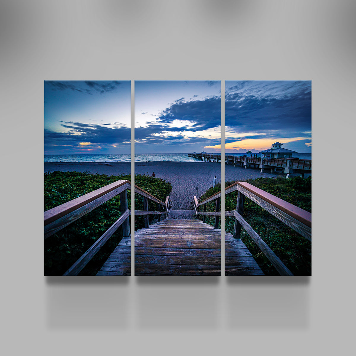 Steps to Juno Beach Pier Wall Art