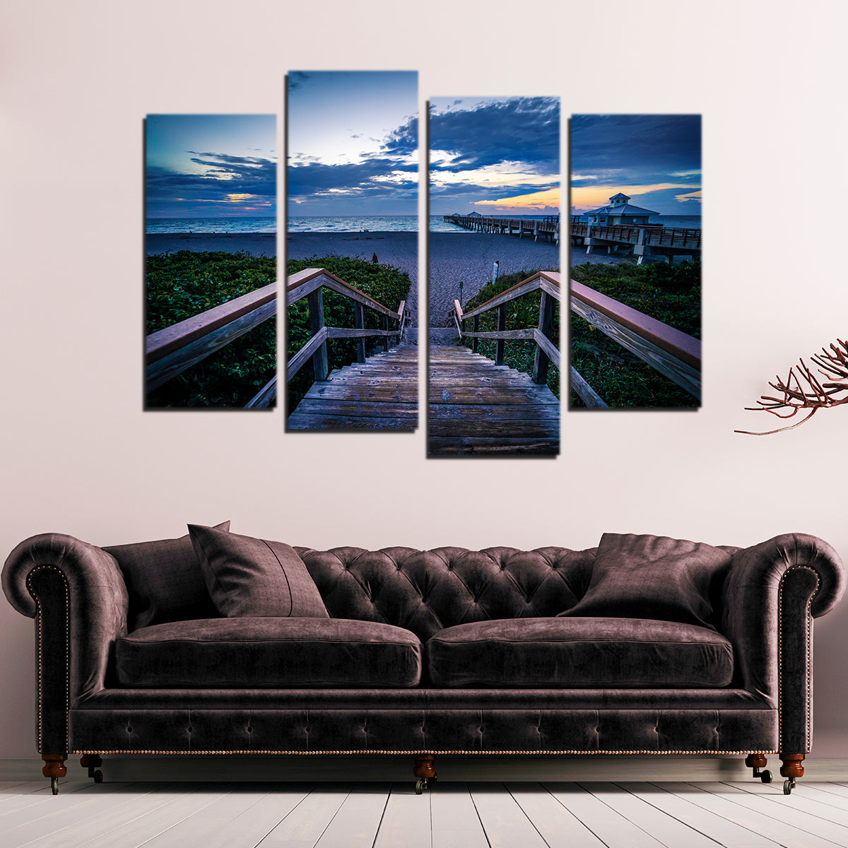 Steps to Juno Beach Pier Wall Art