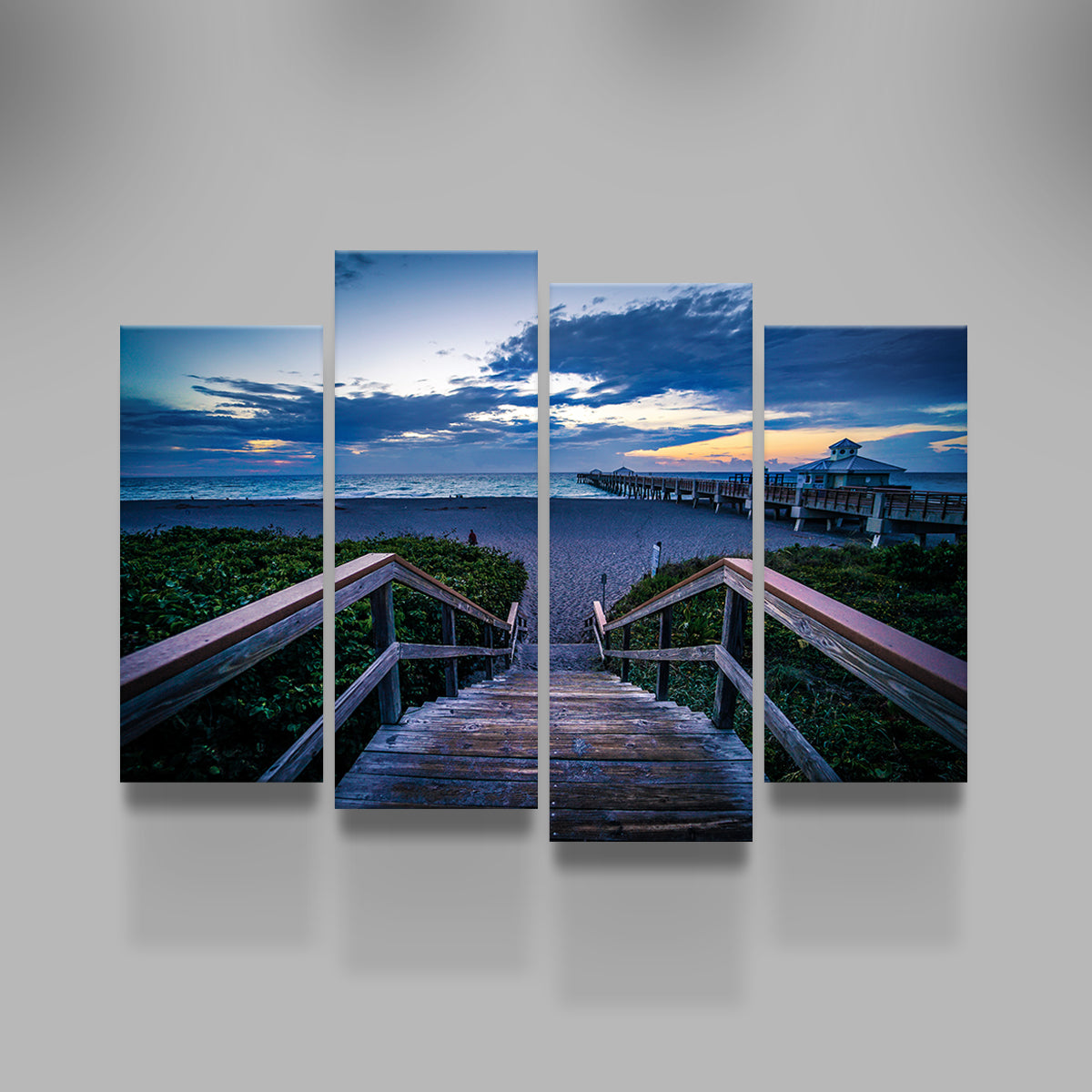 Steps to Juno Beach Pier Wall Art