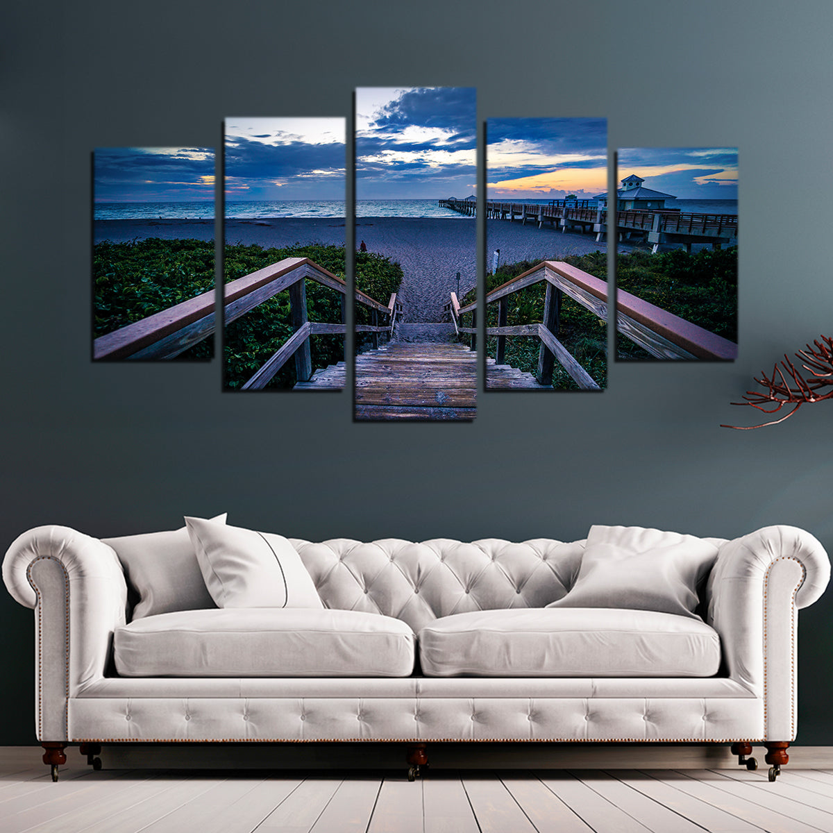 Steps to Juno Beach Pier Wall Art