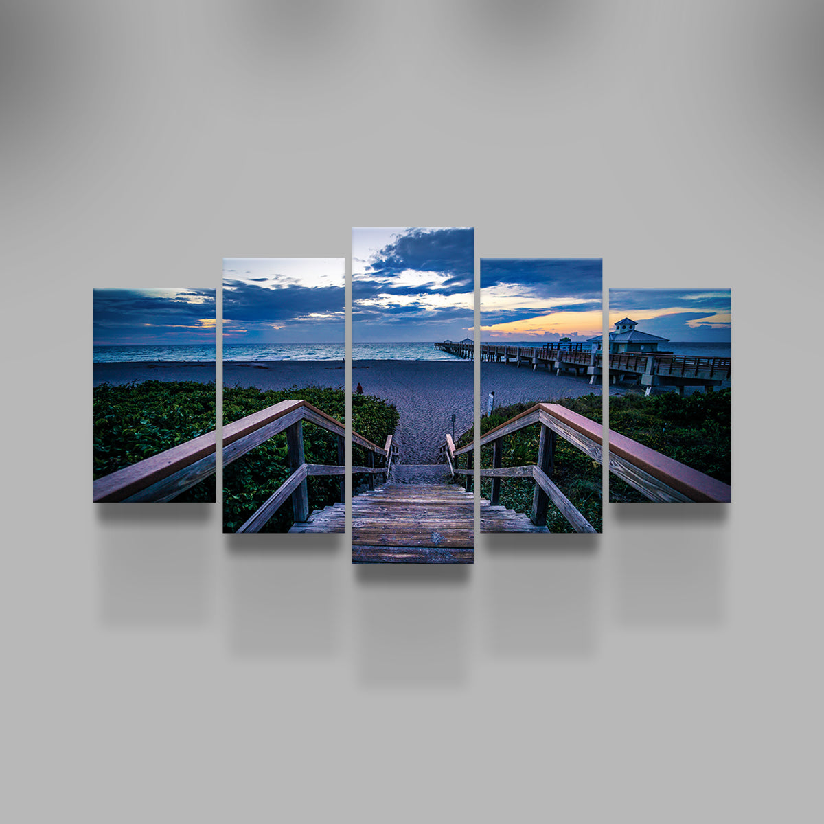 Steps to Juno Beach Pier Wall Art