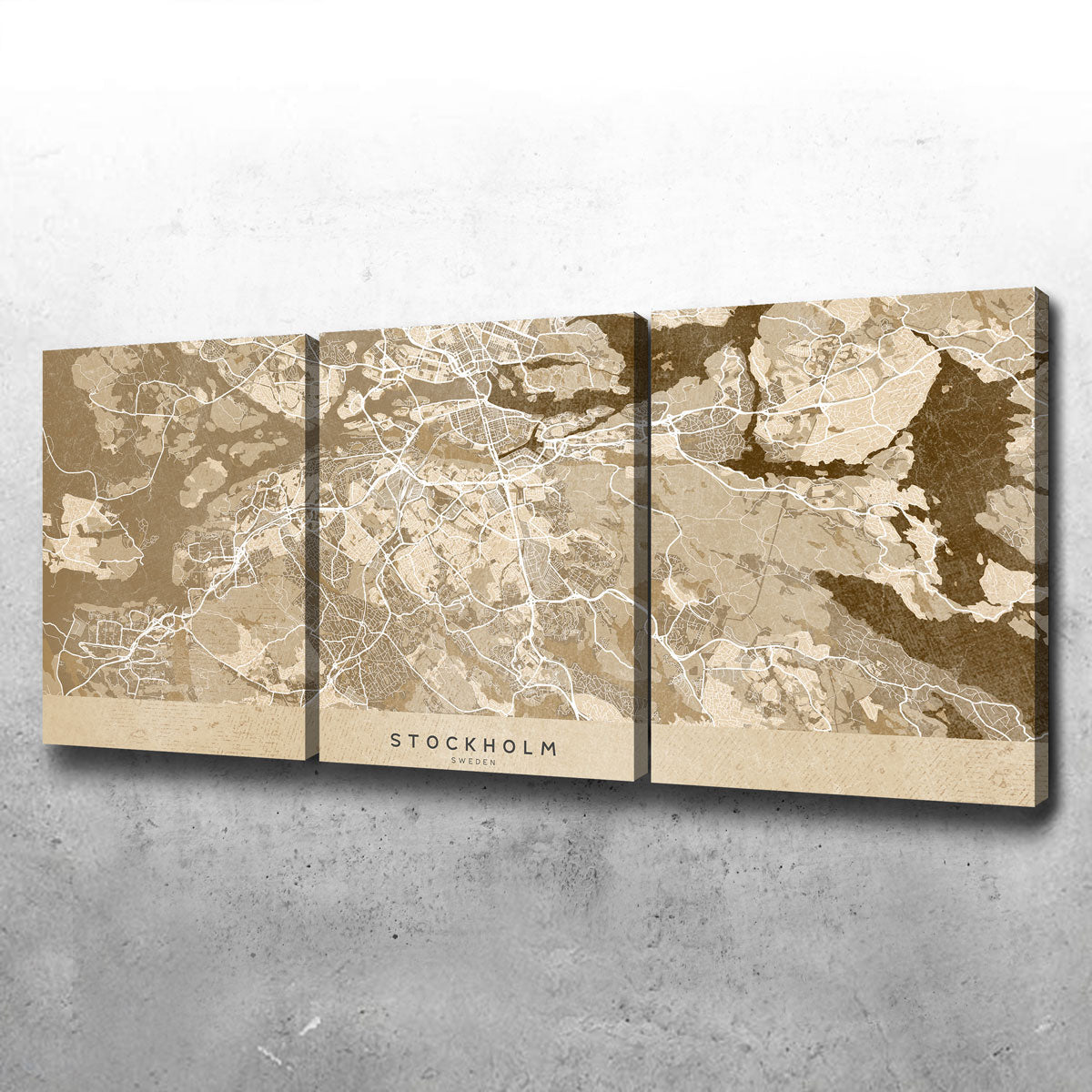 Stockholm Map Wall Art