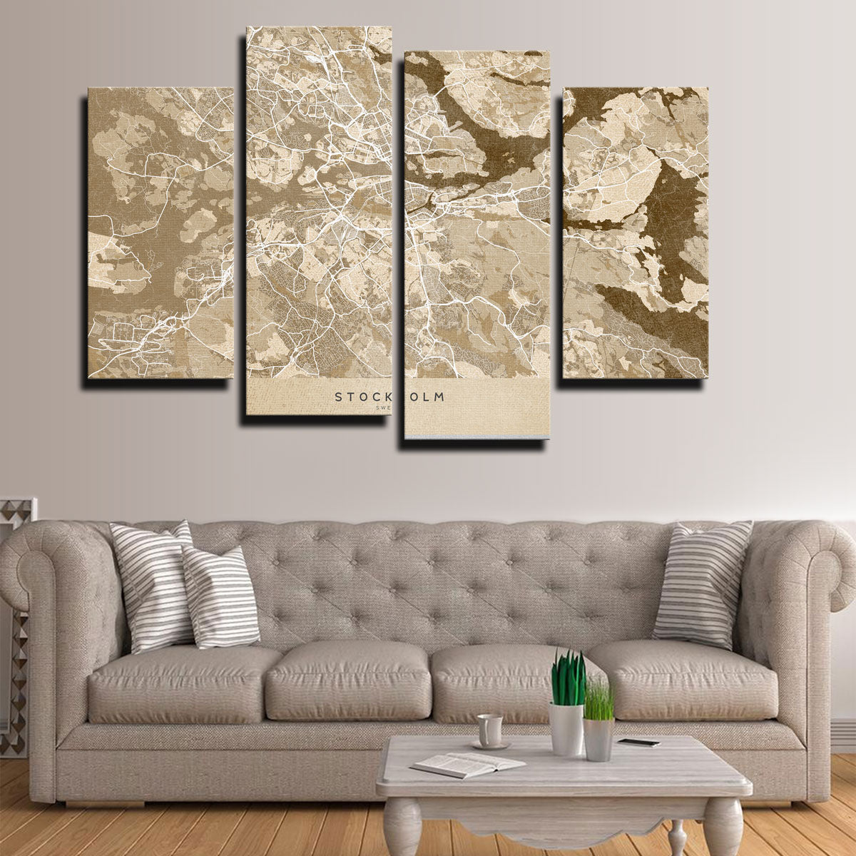 Stockholm Map Wall Art