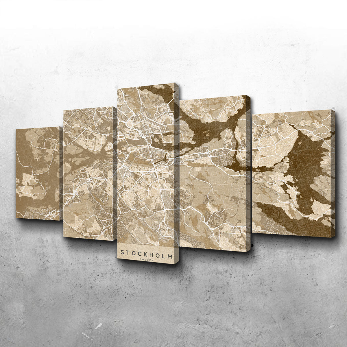 Stockholm Map Wall Art