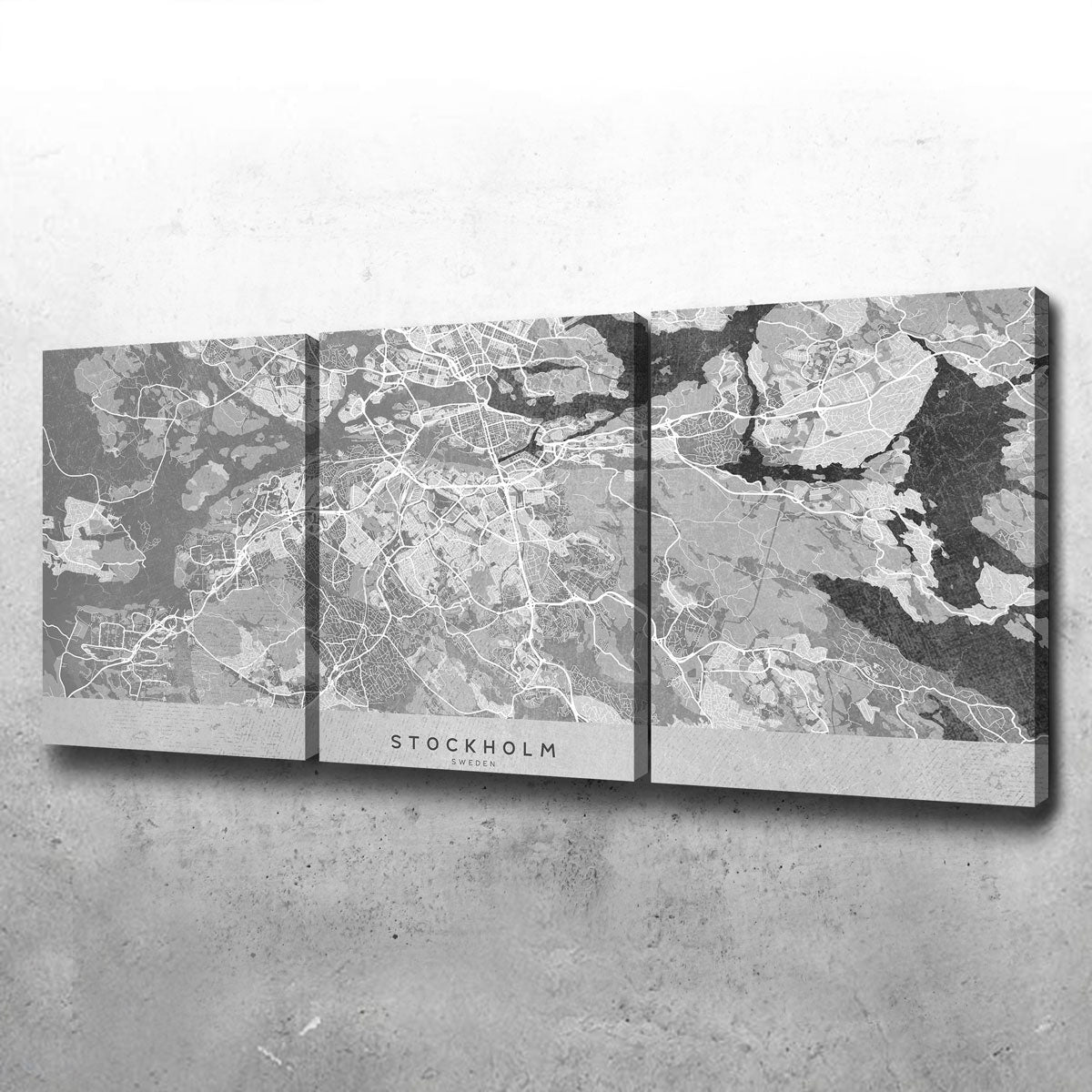 Stockholm Map 2 Wall Art