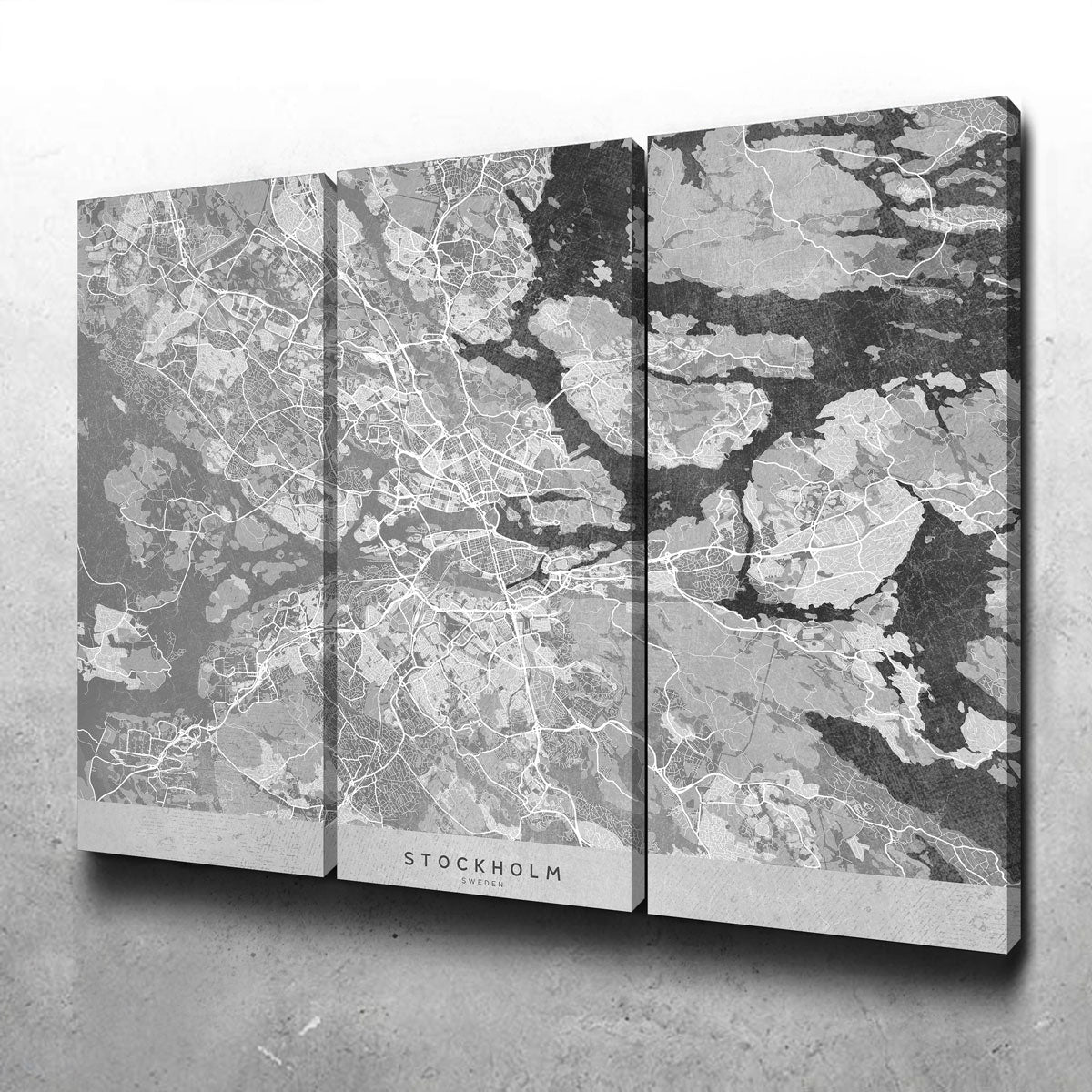 Stockholm Map 2 Wall Art