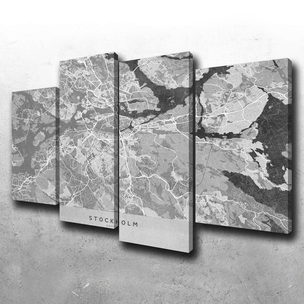 Stockholm Map 2 Wall Art