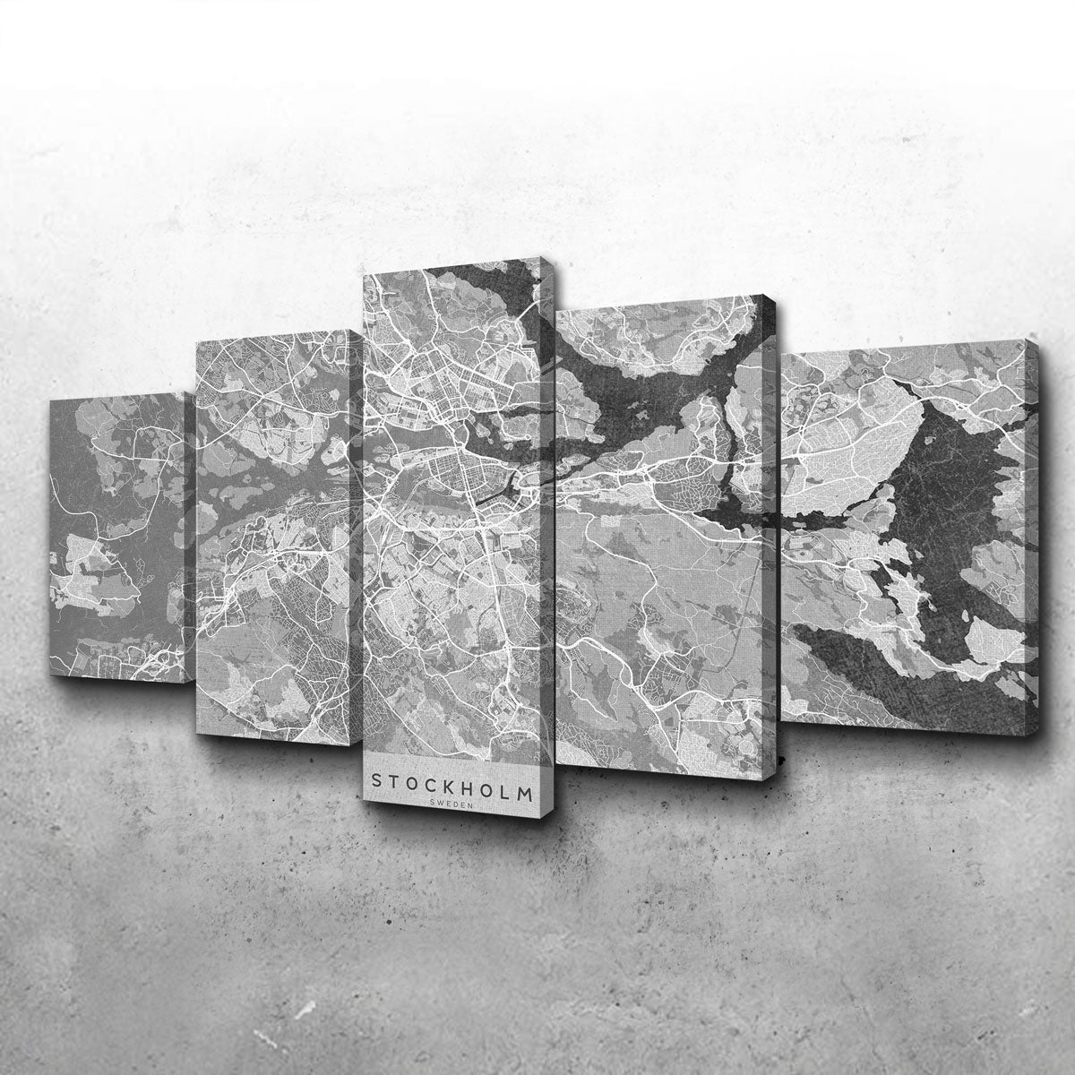 Stockholm Map 2 Wall Art