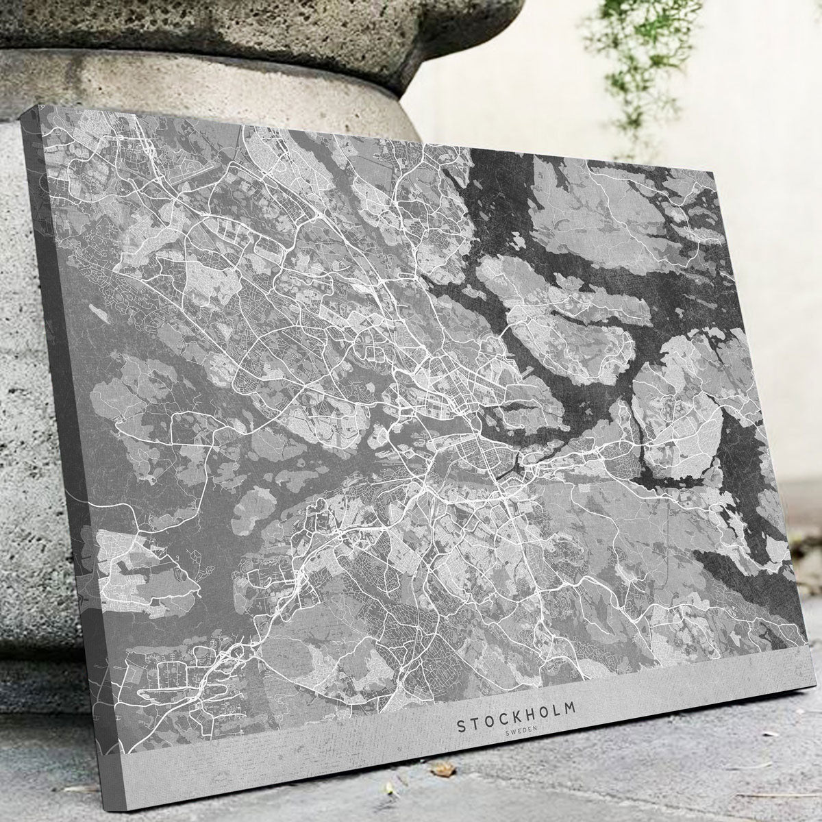 Stockholm Map 2 Wall Art