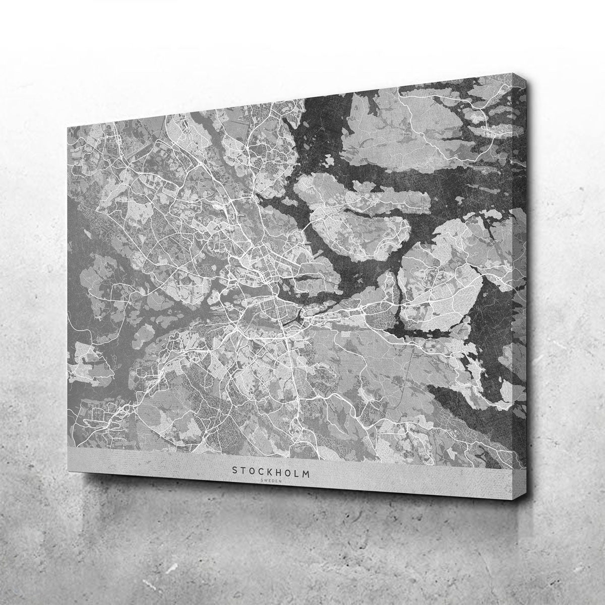 Stockholm Map 2 Wall Art