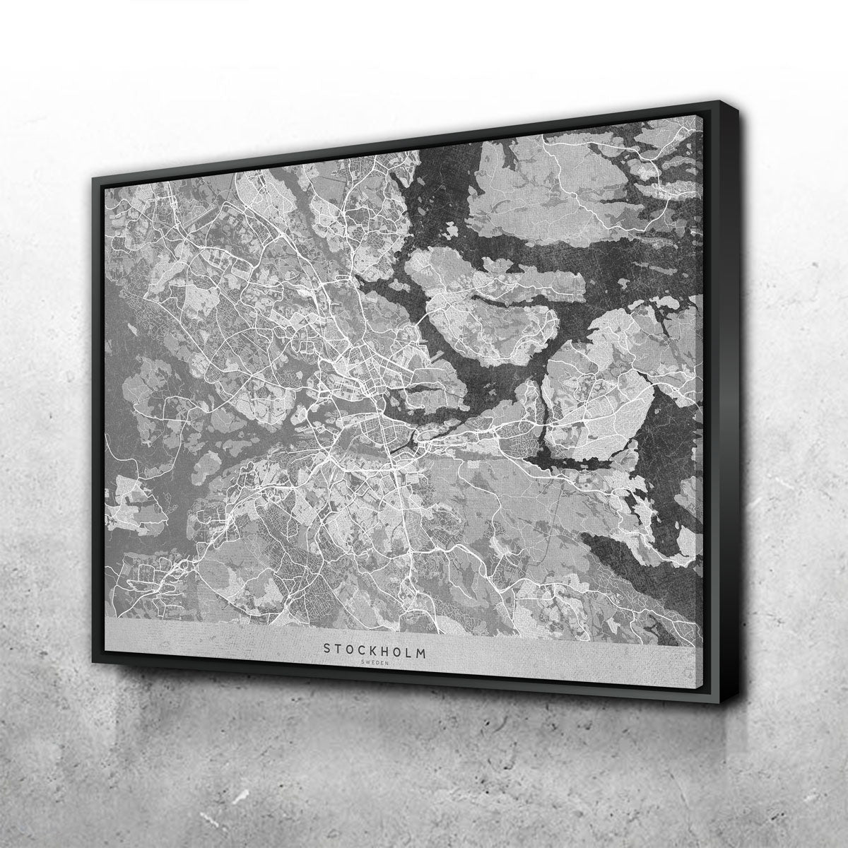 Stockholm Map 2 Wall Art