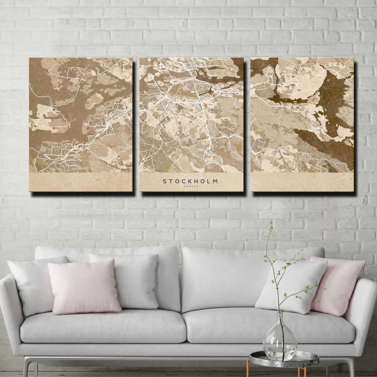 Stockholm Map Wall Art