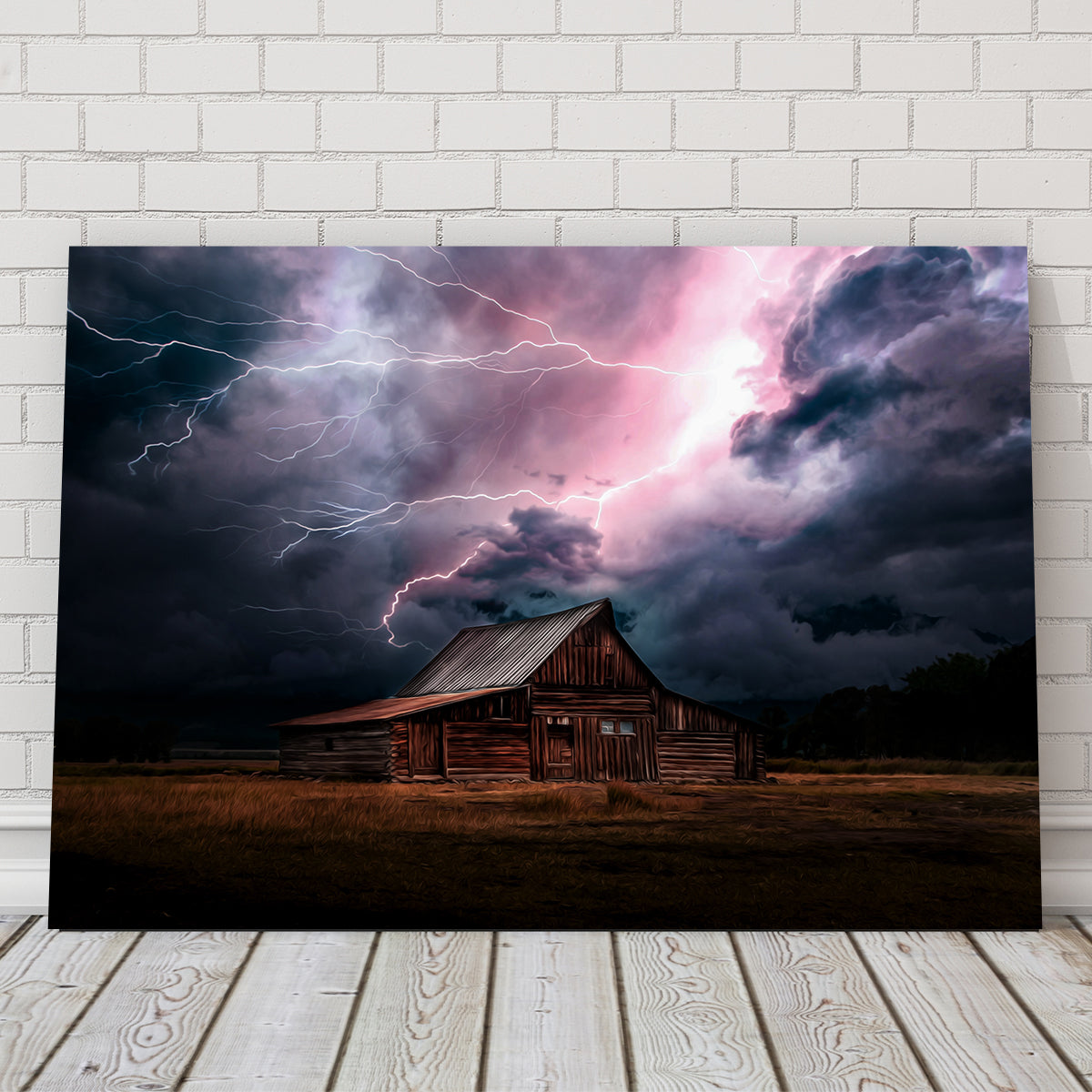 Storm Over the House Wall Art