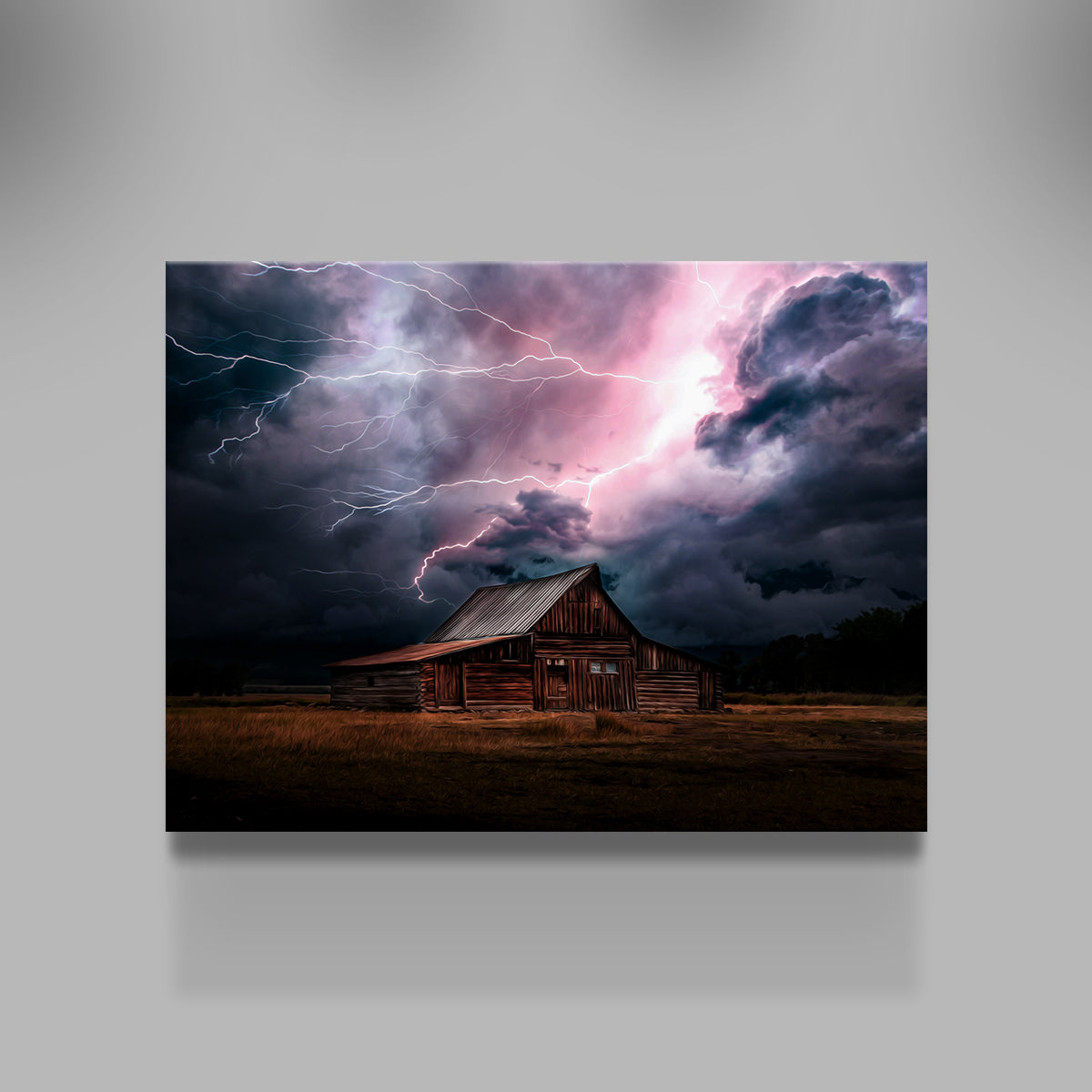 Storm Over the House Wall Art