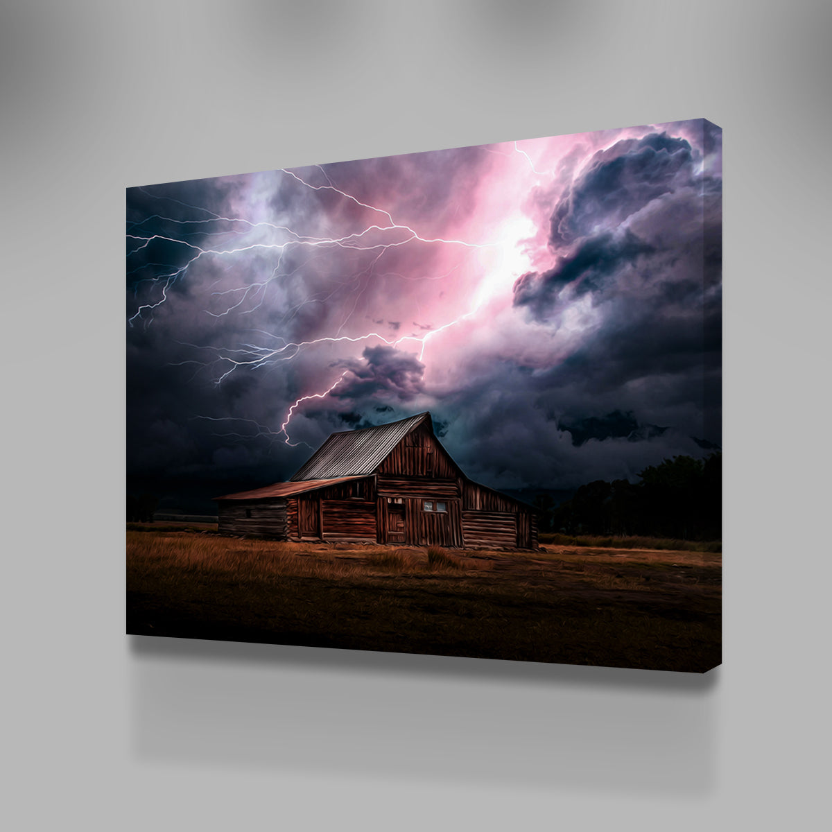 Storm Over the House Wall Art