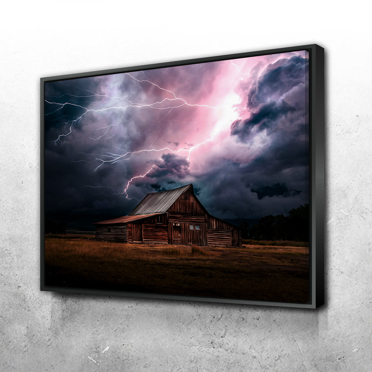 Storm Over the House Wall Art
