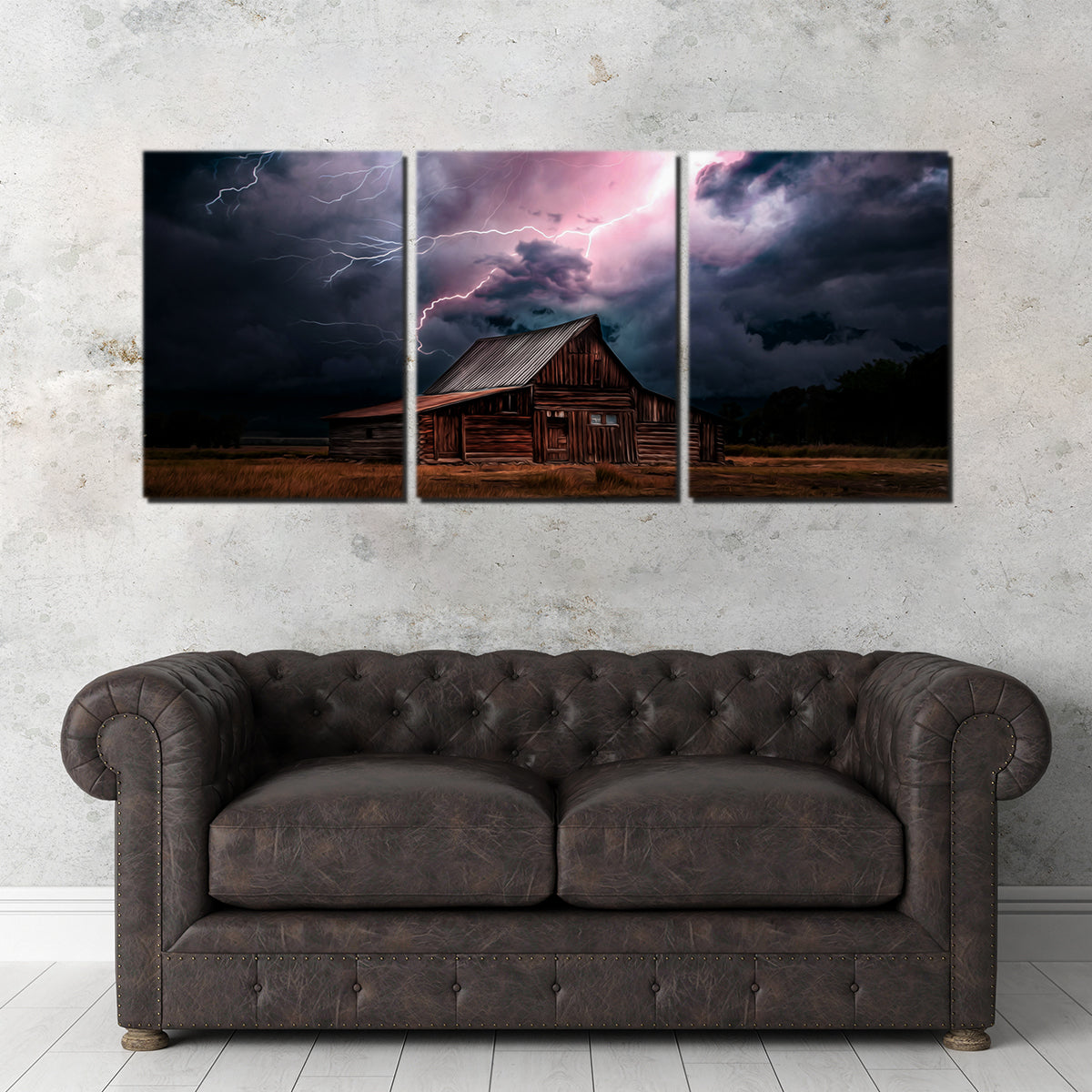 Storm Over the House Wall Art