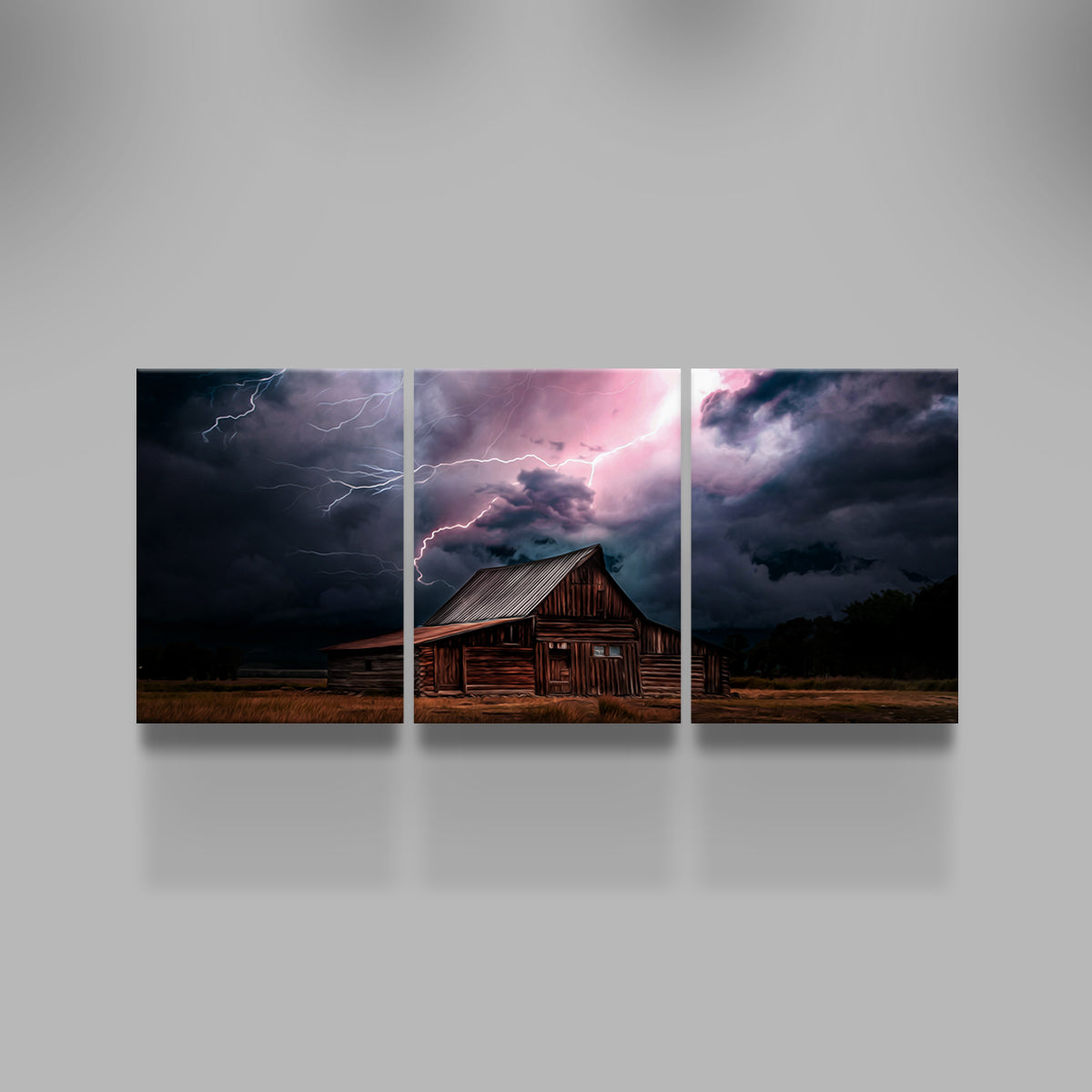 Storm Over the House Wall Art