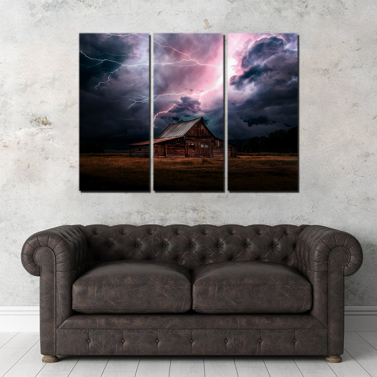 Storm Over the House Wall Art