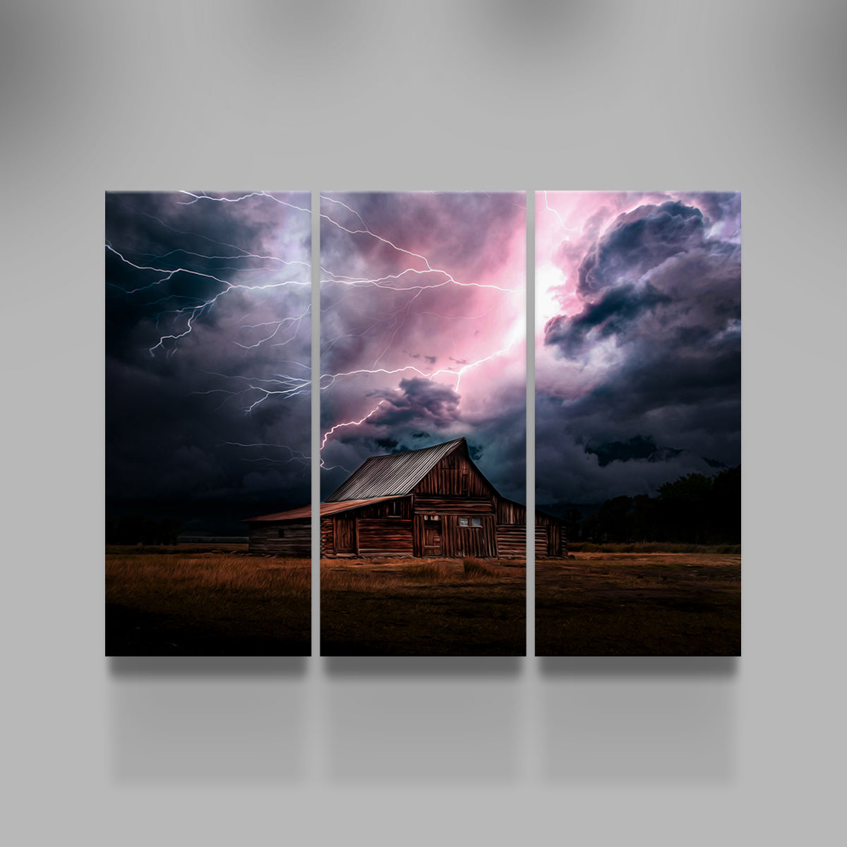 Storm Over the House Wall Art