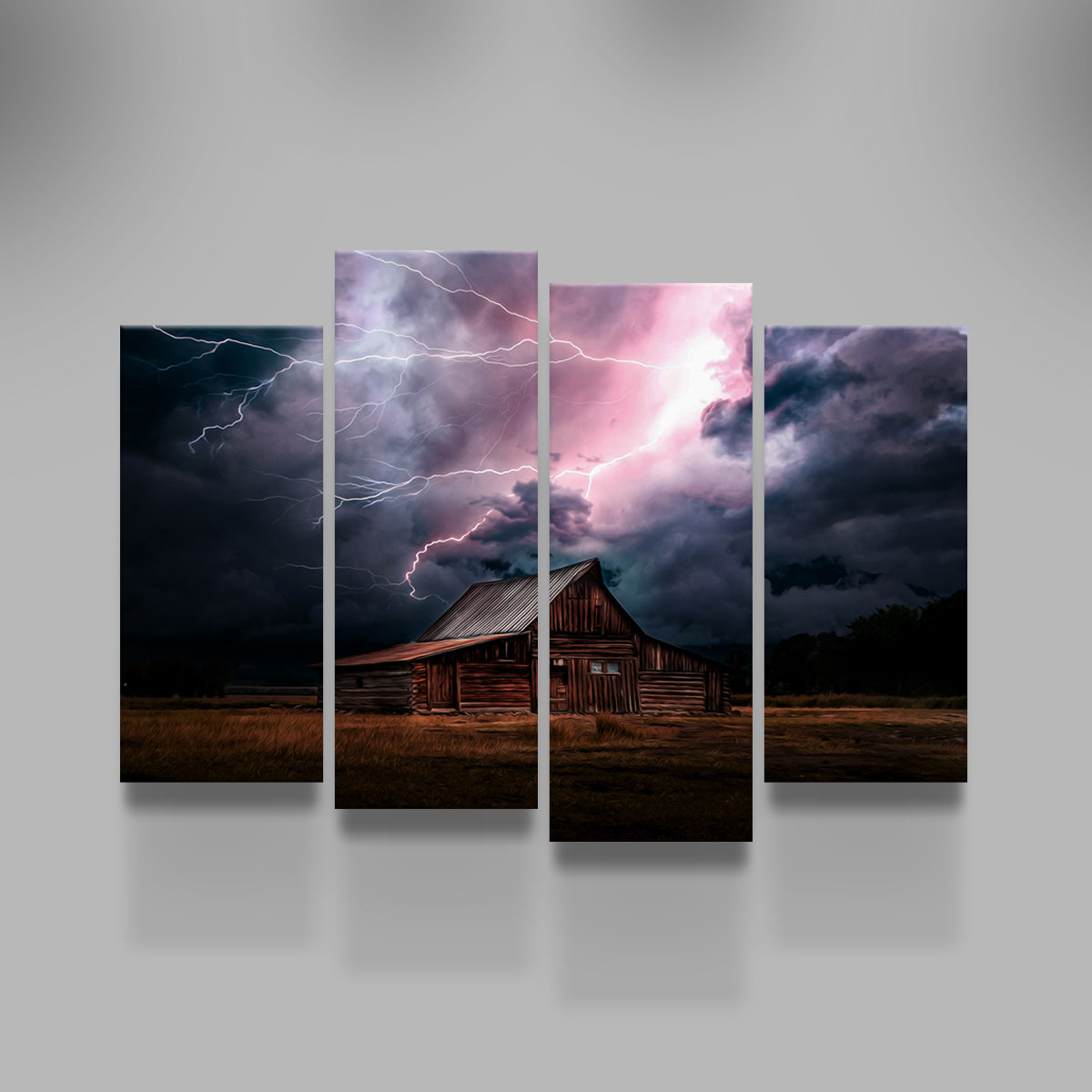 Storm Over the House Wall Art