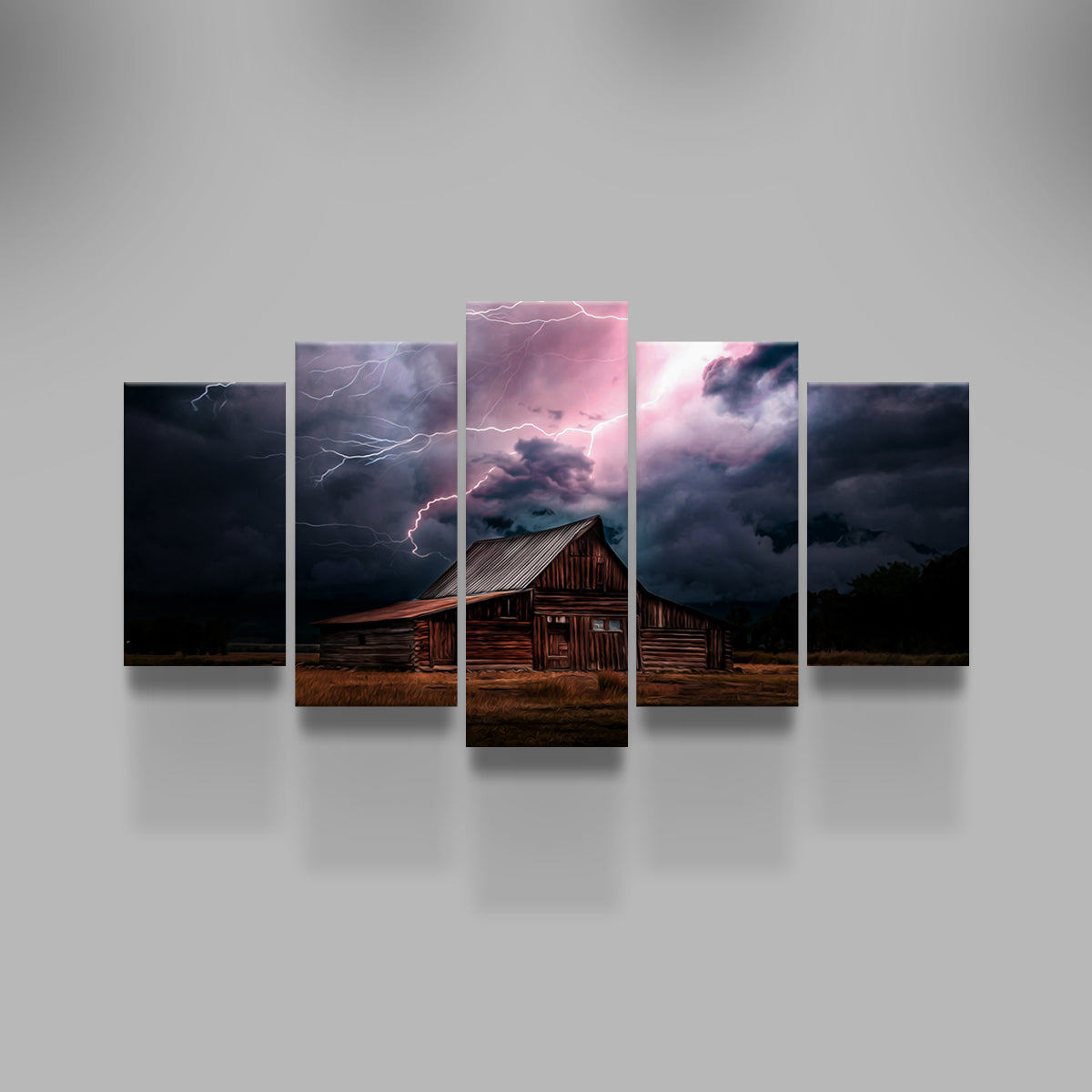 Storm Over the House Wall Art