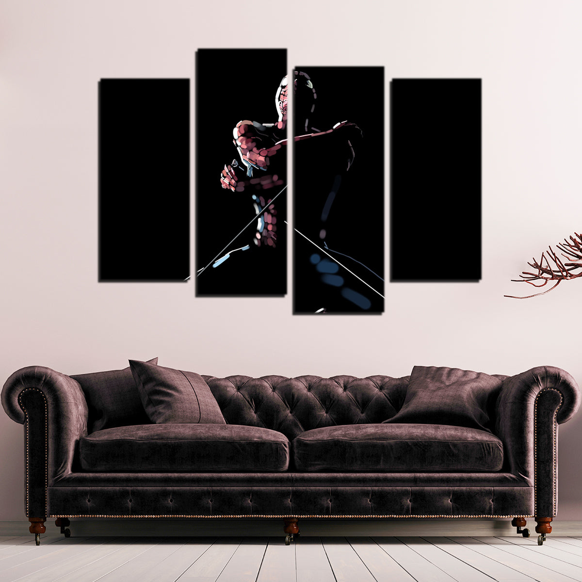 Struggling Spider Wall Art