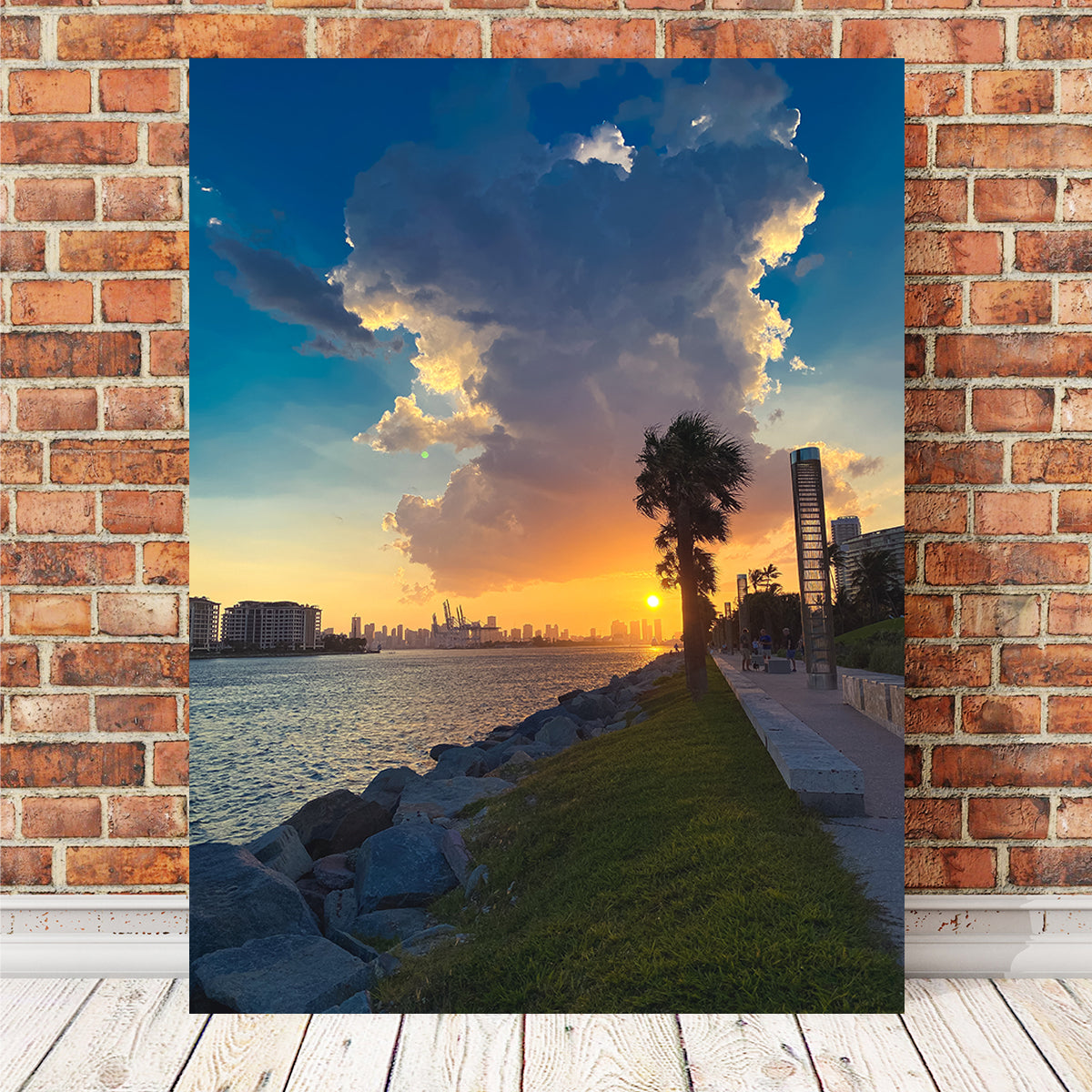 Sun Over Miami Wall Art