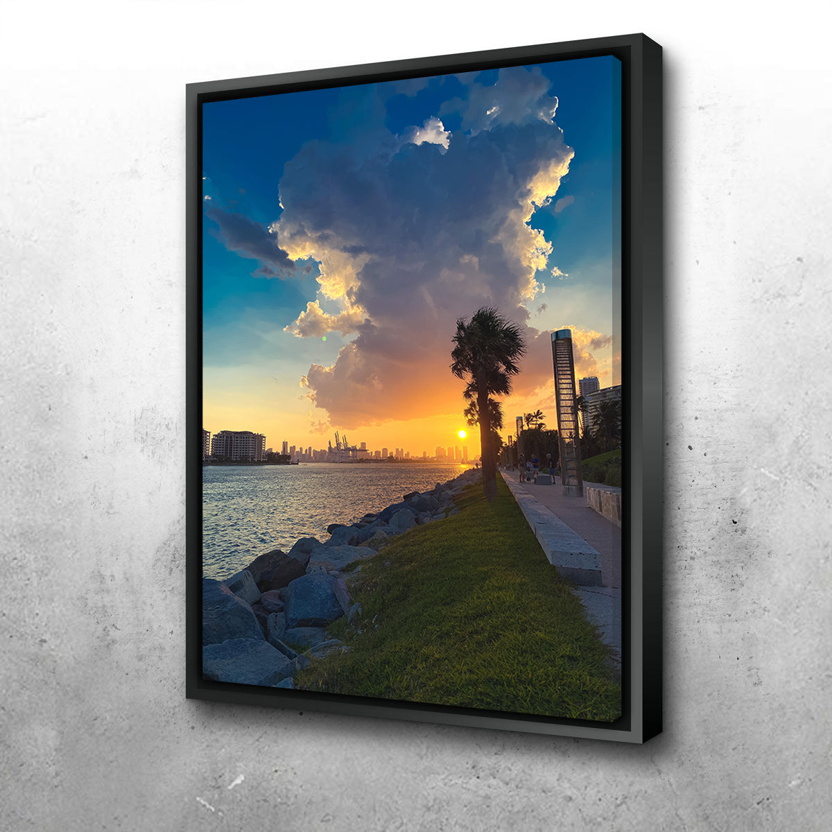 Sun Over Miami Wall Art