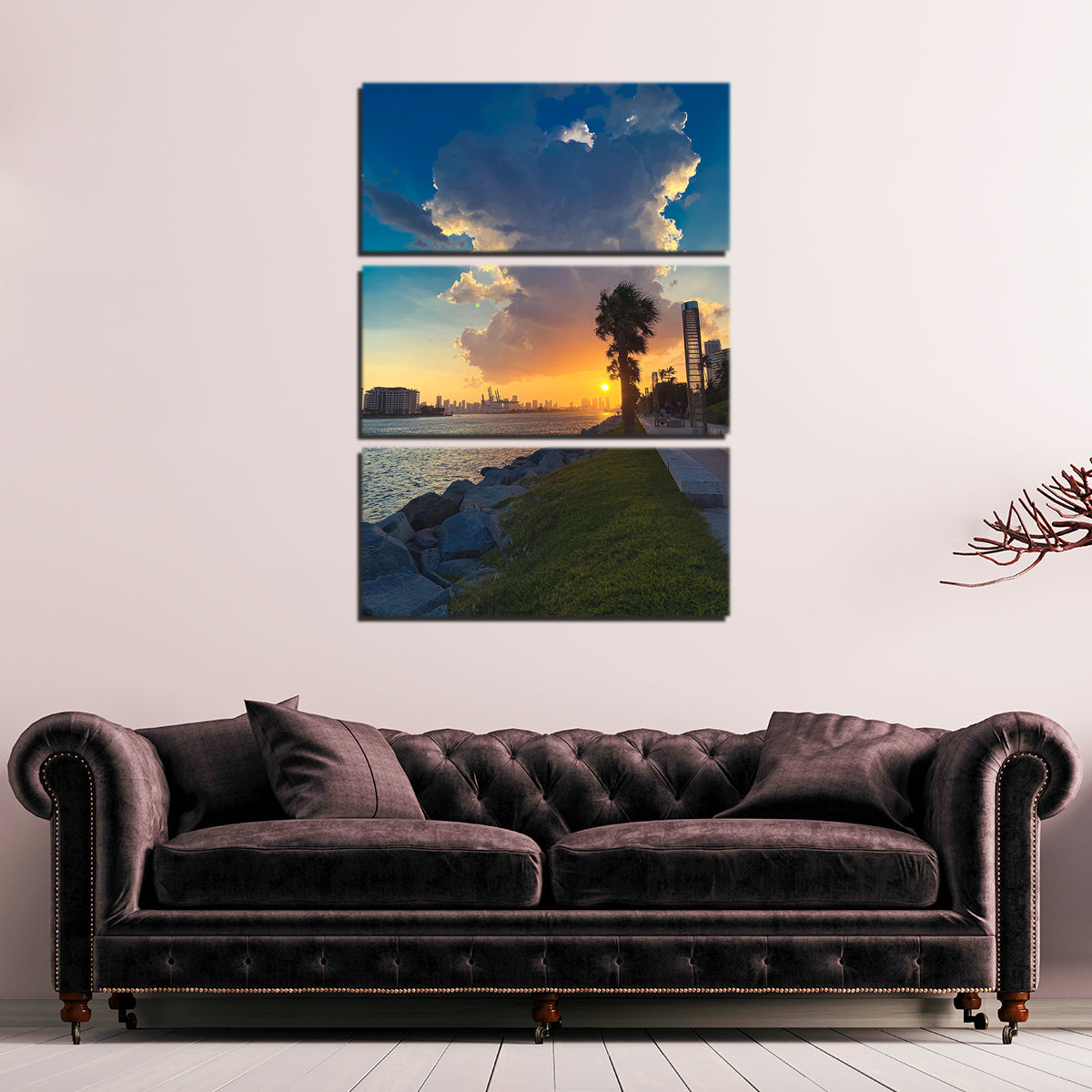 Sun Over Miami Wall Art
