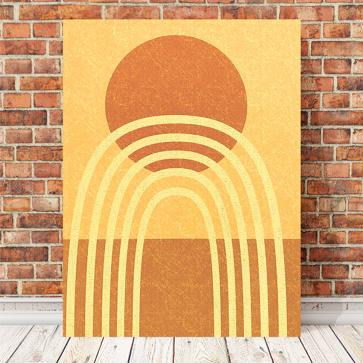 Sun & Rainbow Desert Wall Art