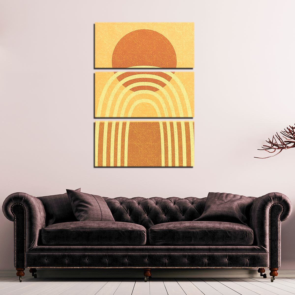 Sun & Rainbow Desert Wall Art