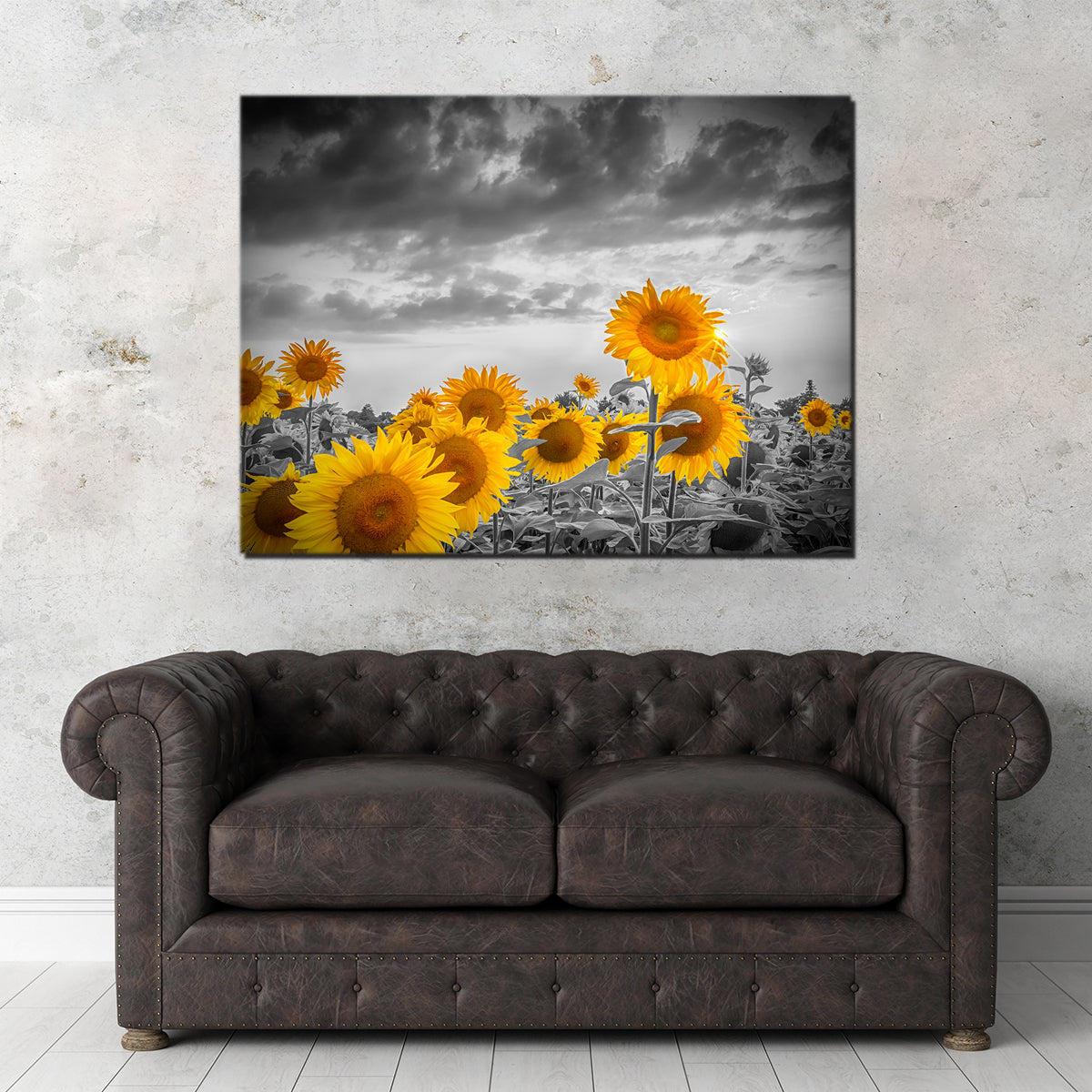 Sunflowers in the Evening Wall Art