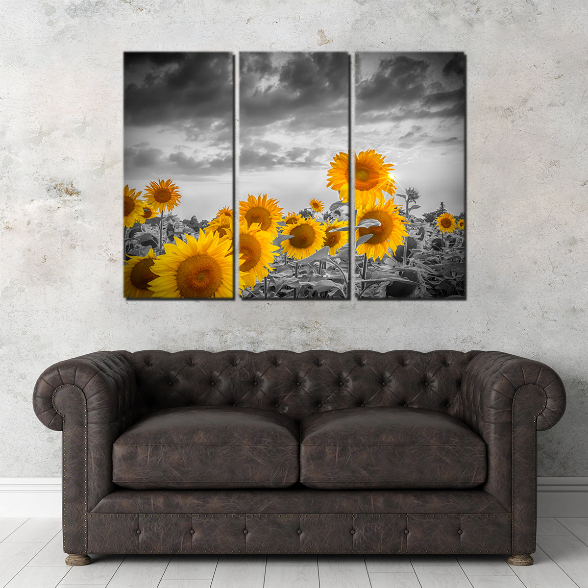 Sunflowers in the Evening Wall Art