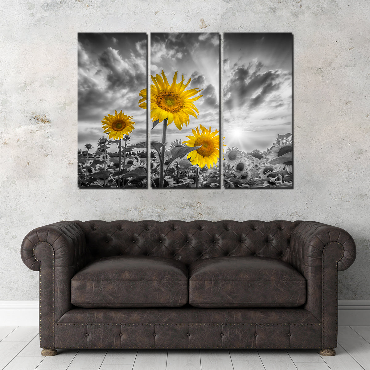 Sunflowers Yellow Color Pop Wall Art