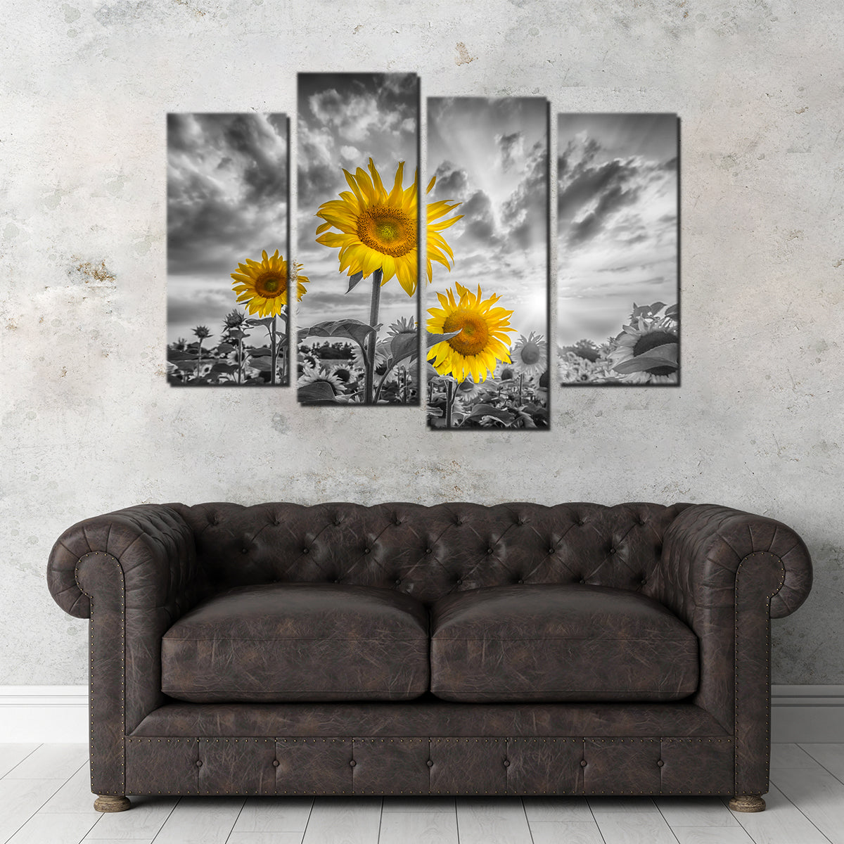 Sunflowers Yellow Color Pop Wall Art