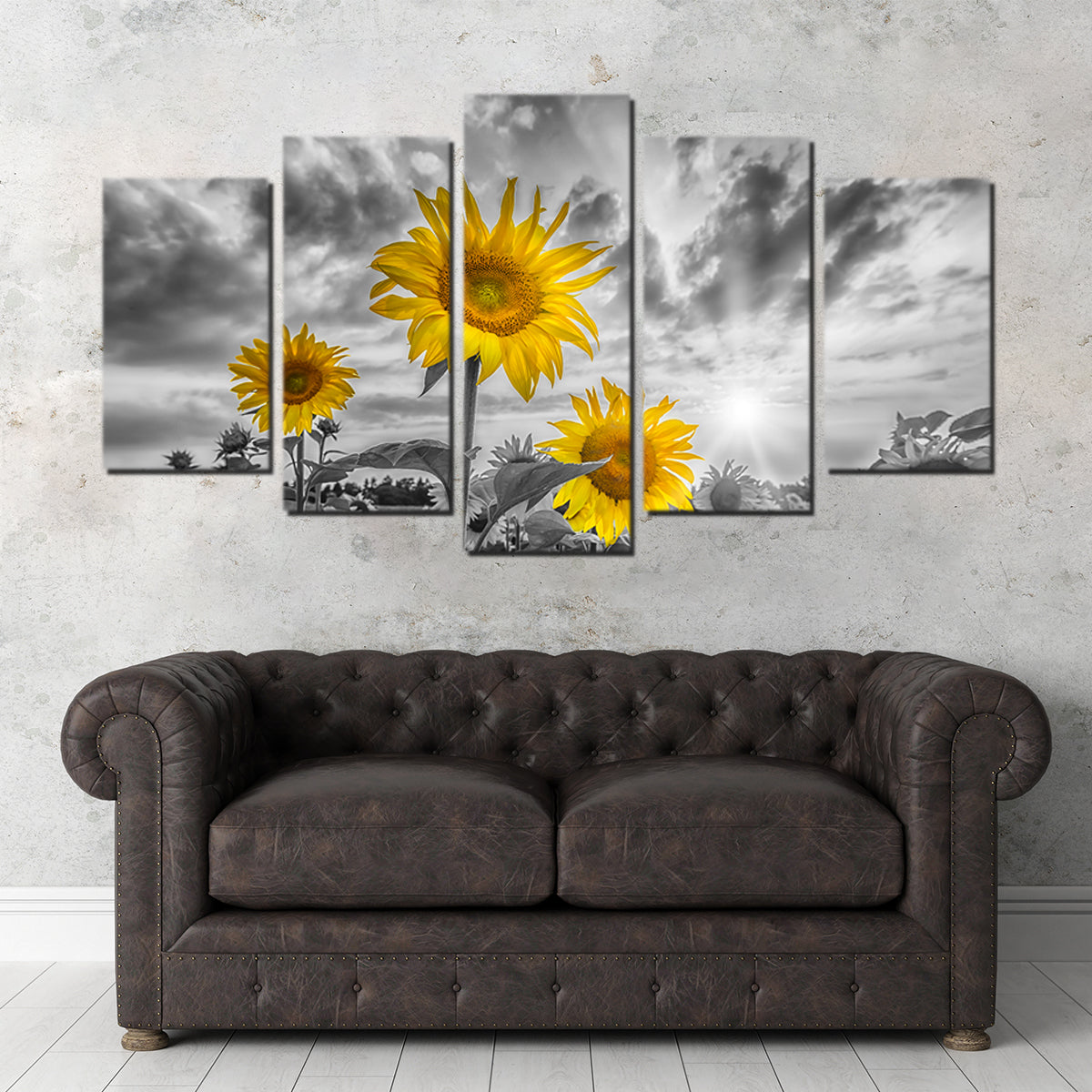 Sunflowers Yellow Color Pop Wall Art
