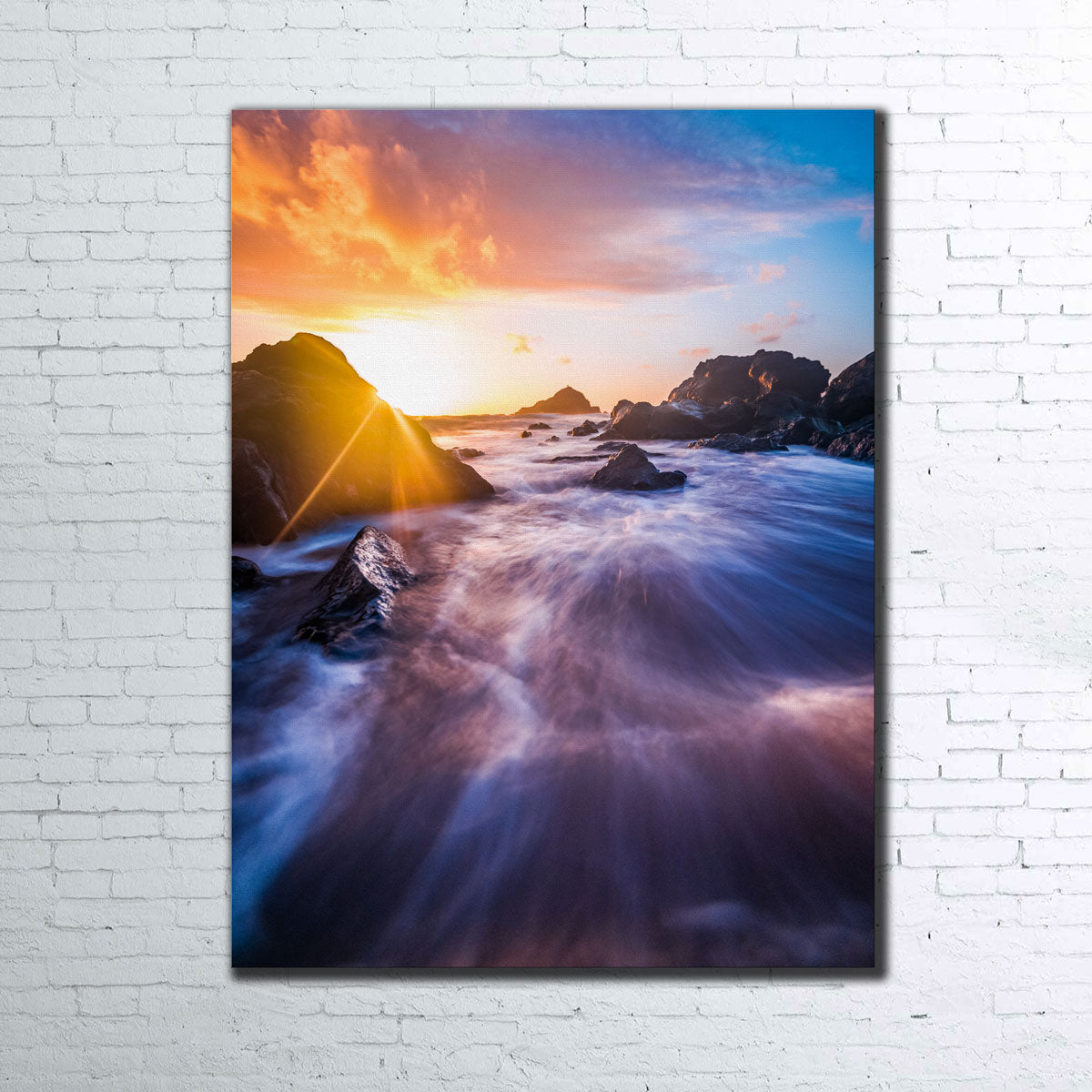 Sunrise Waves Wall Art