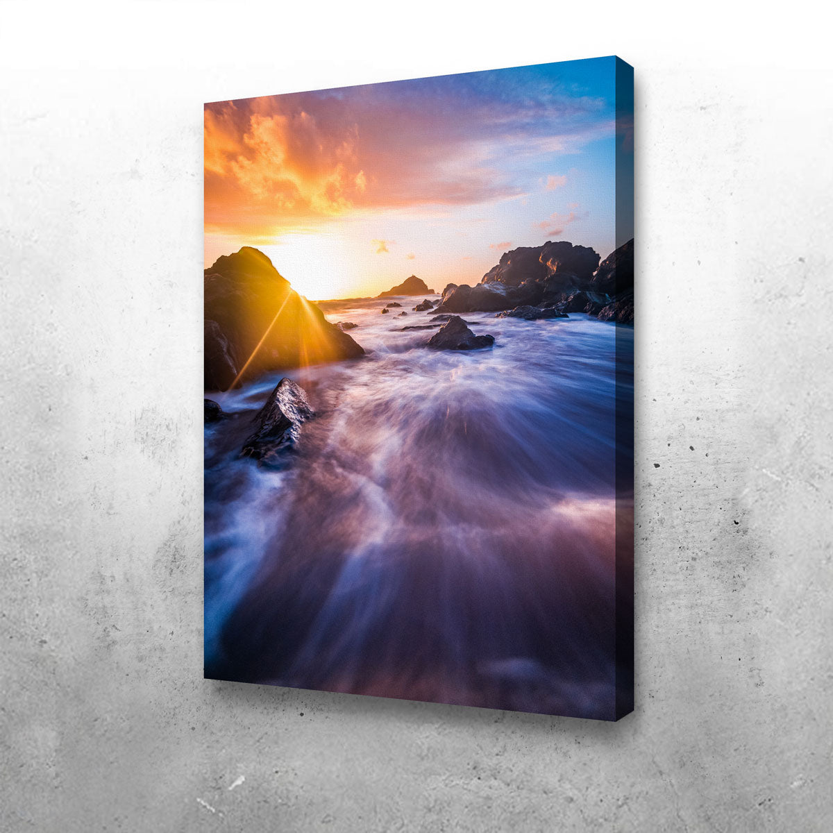 Sunrise Waves Wall Art
