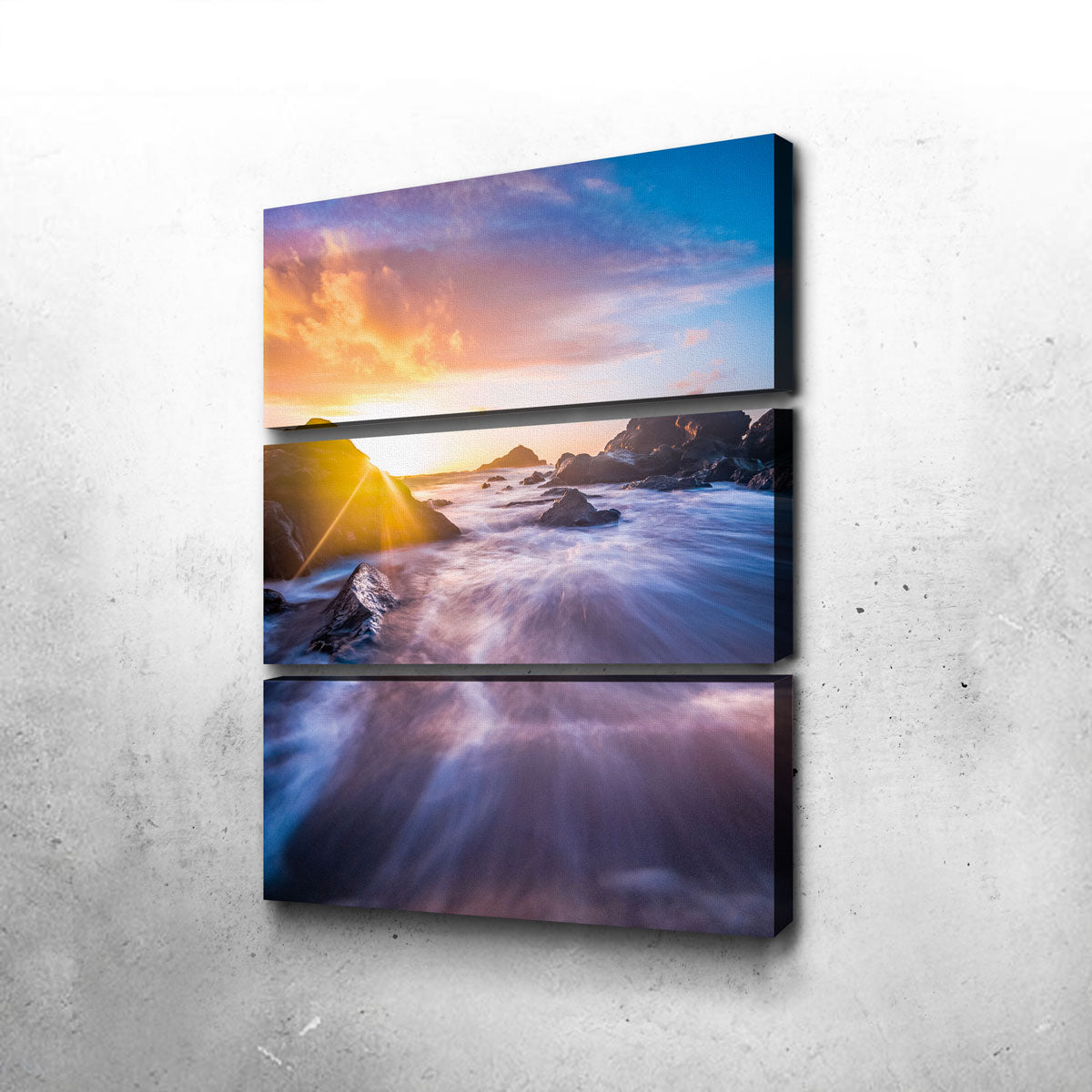 Sunrise Waves Wall Art