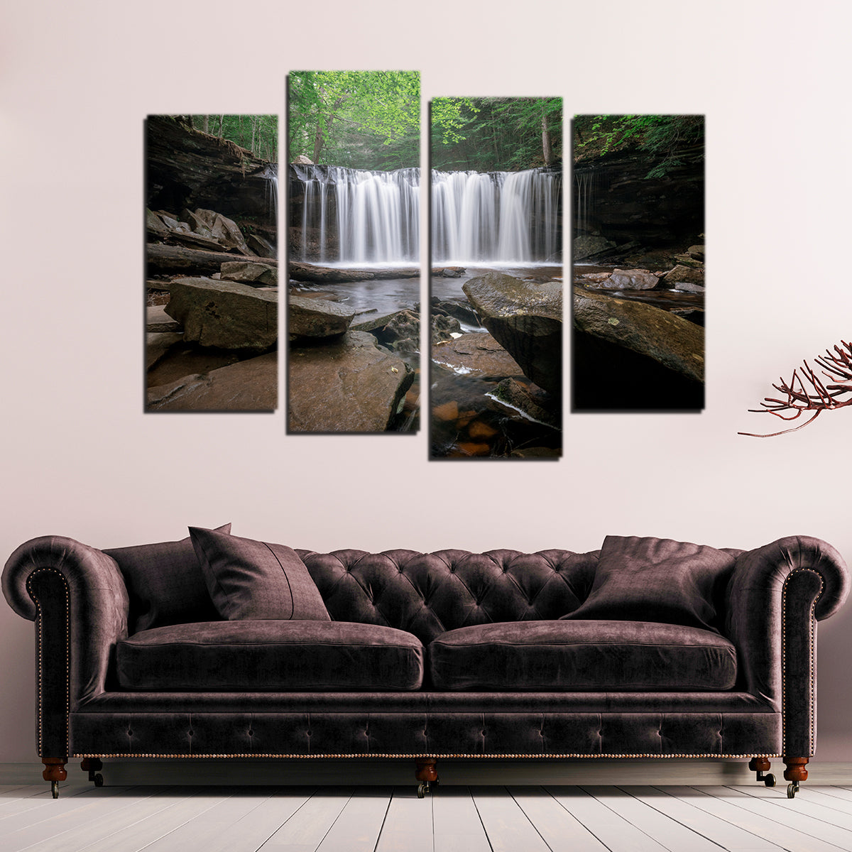 Sunrise At Ricketts Glenn Wall Art