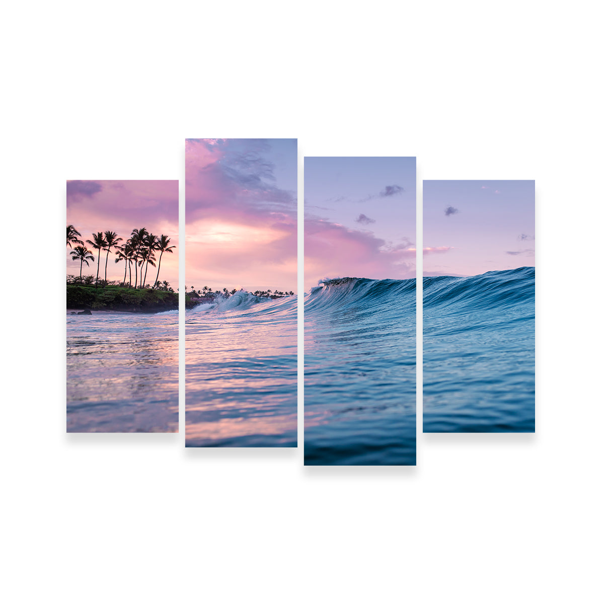 Sunrise Waves Wall Art